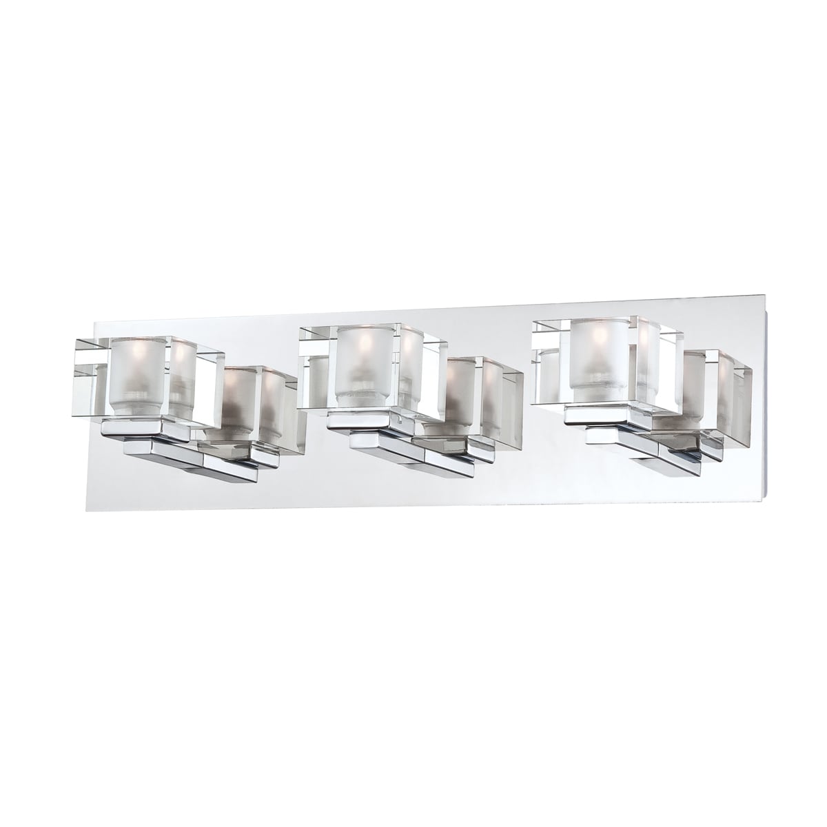 Portfolio Prism 18.125-in 3-Light Chrome Modern/Contemporary Vanity ...