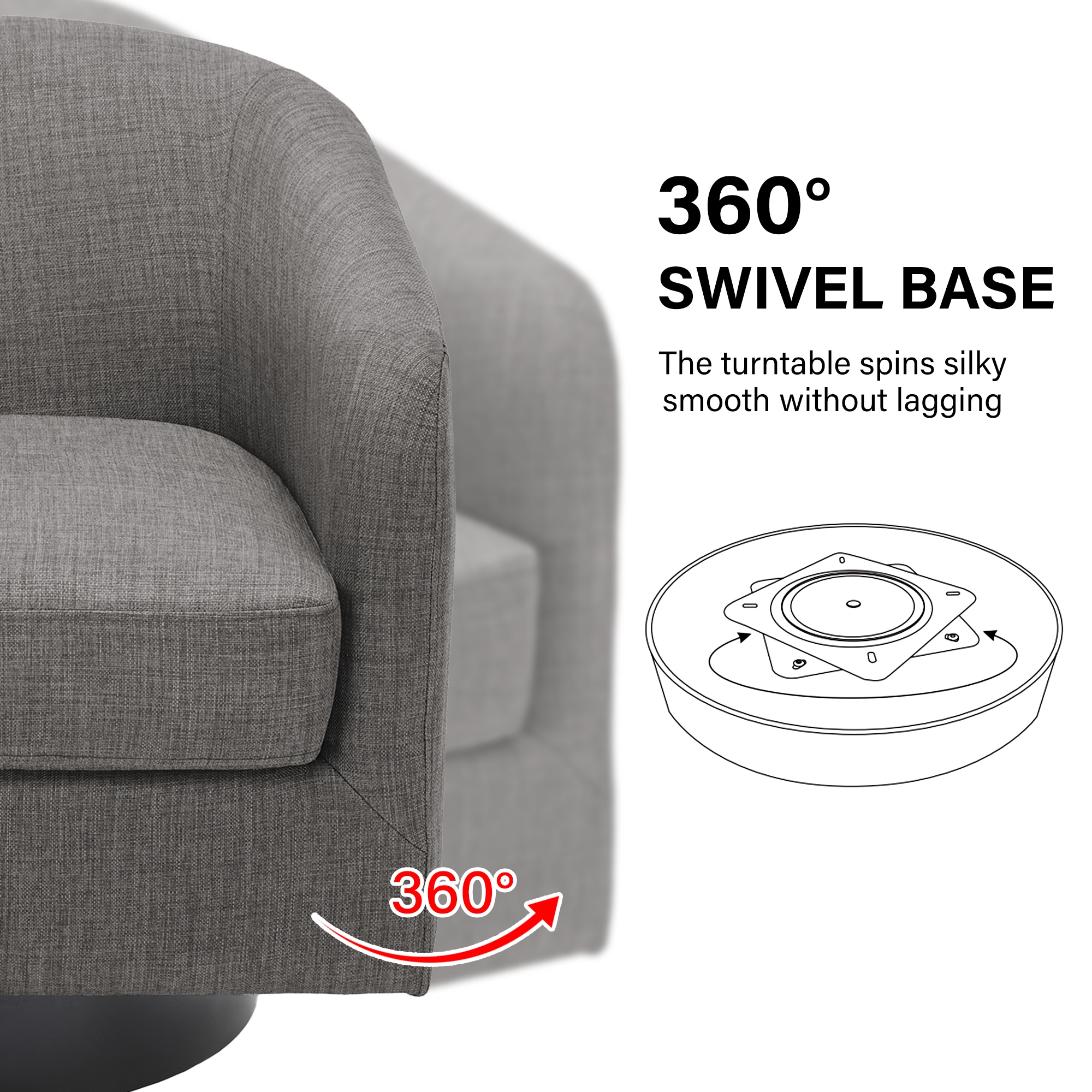 Dreamsidea LS-CH0030-GRAY-2 chairs - View #6