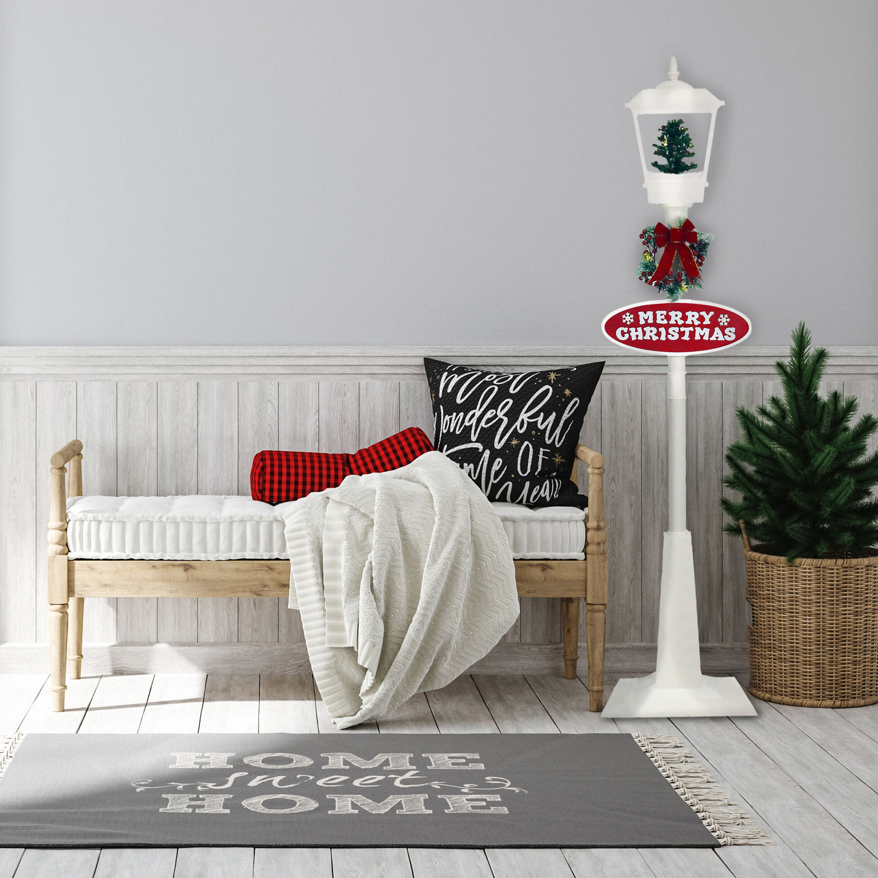 Fraser Hill Farm FSL071A-WHT Table-Christmas-Decorations - View #6