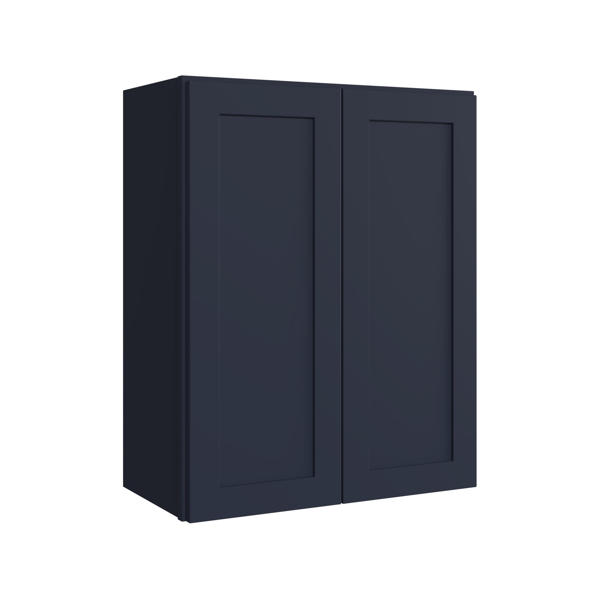 KraftMaid Momentum W2430G77 Deveron 24-in W x 30-in H x 12-in D Midnight Wall Fully assembled Plywood Cabinet (Recessed Panel Shaker)