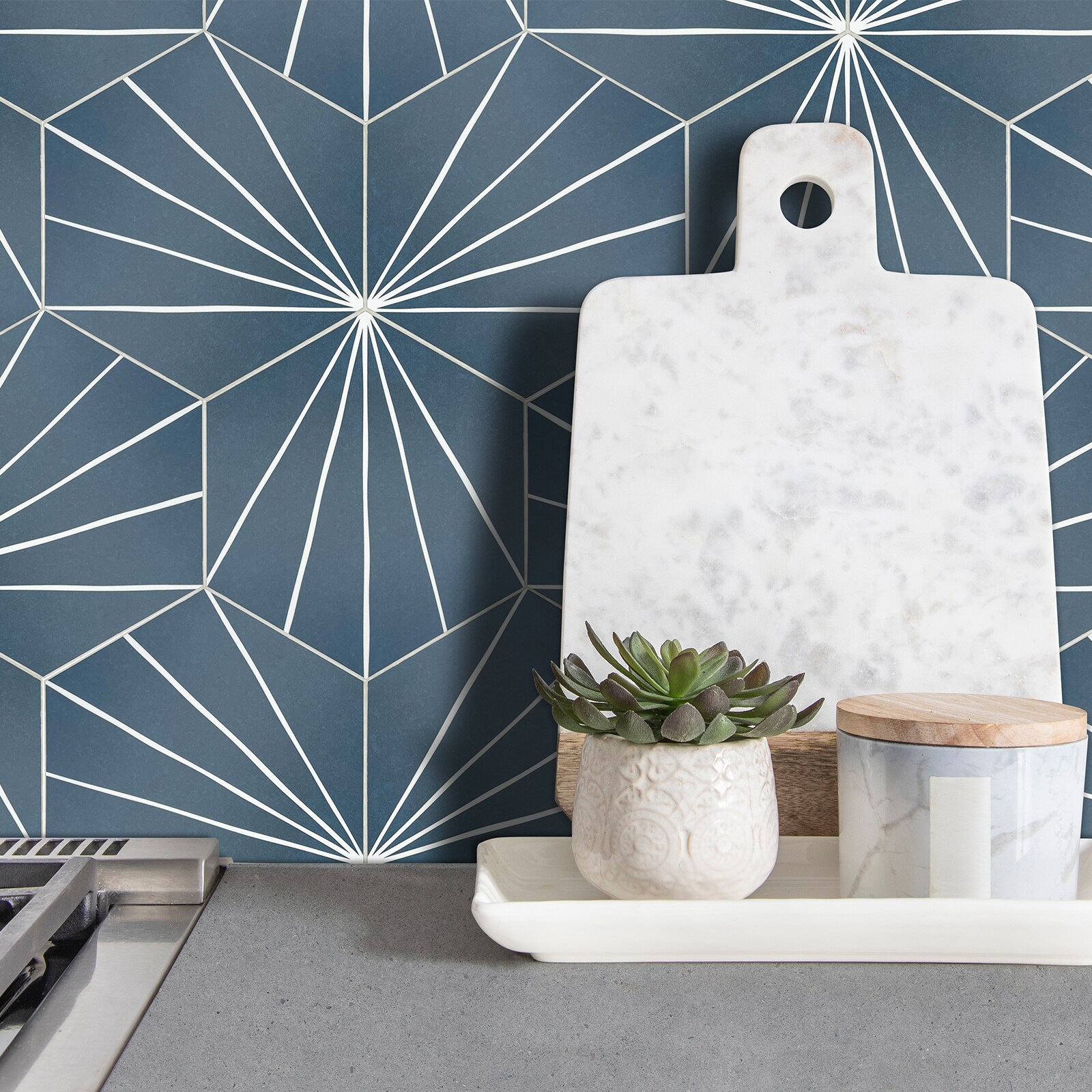 SUNWINGS HEXL-BLU-45PCS Ceramic-Tile - View #5