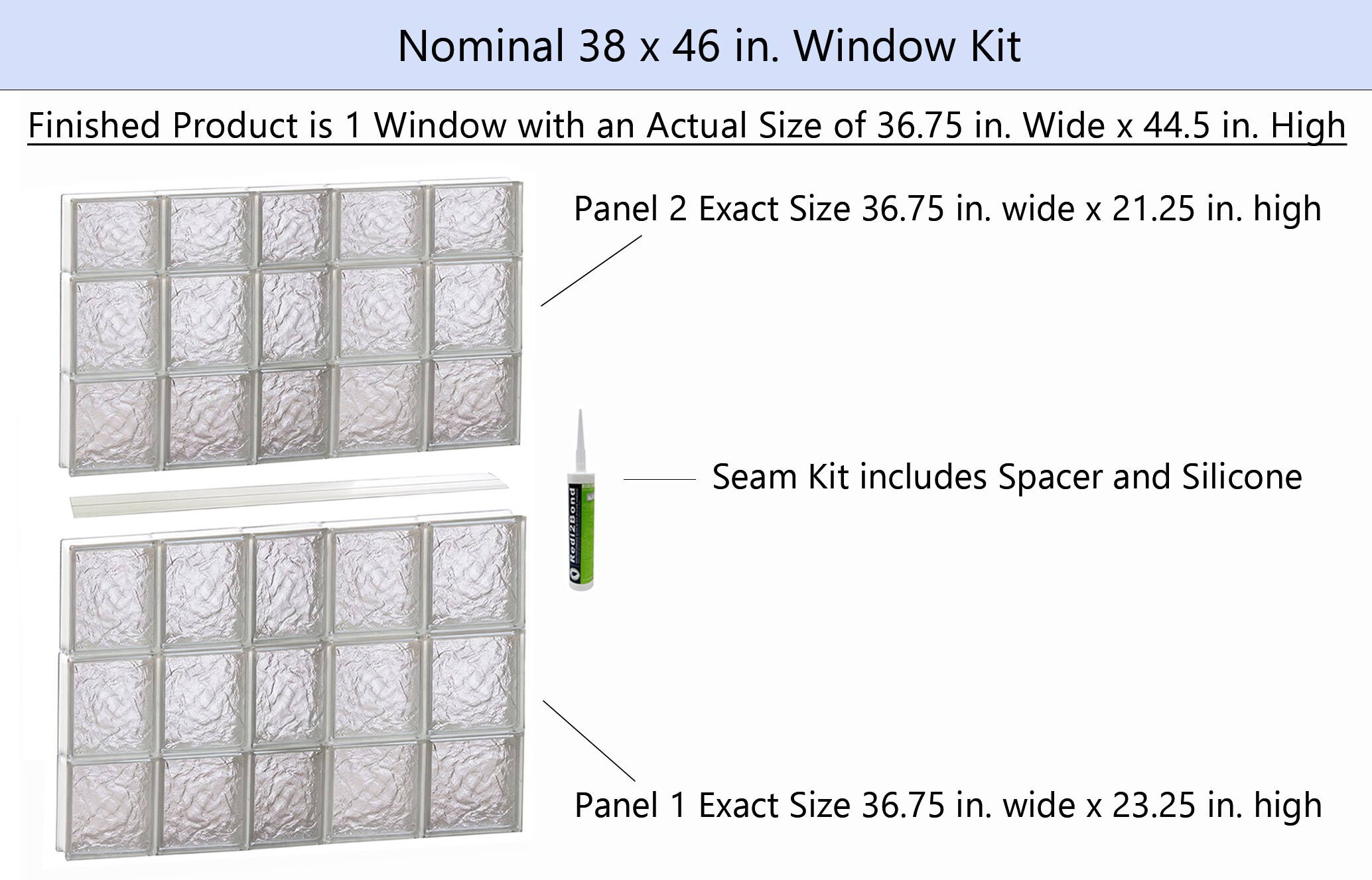 REDI2SET S3846IS Glass-Block-Windows - View #2