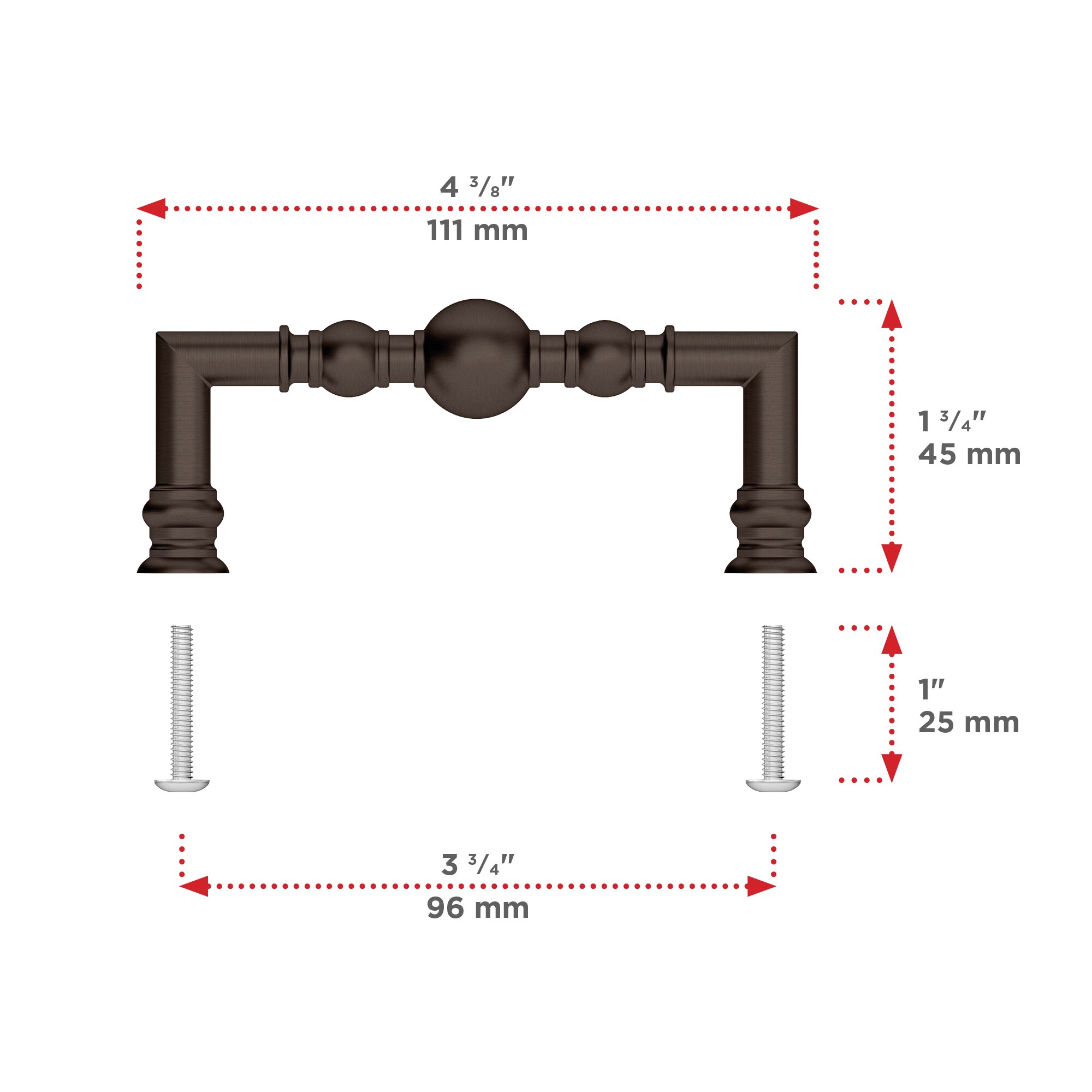 Richelieu BP878996HBRZ Cabinet-Pulls - View #4