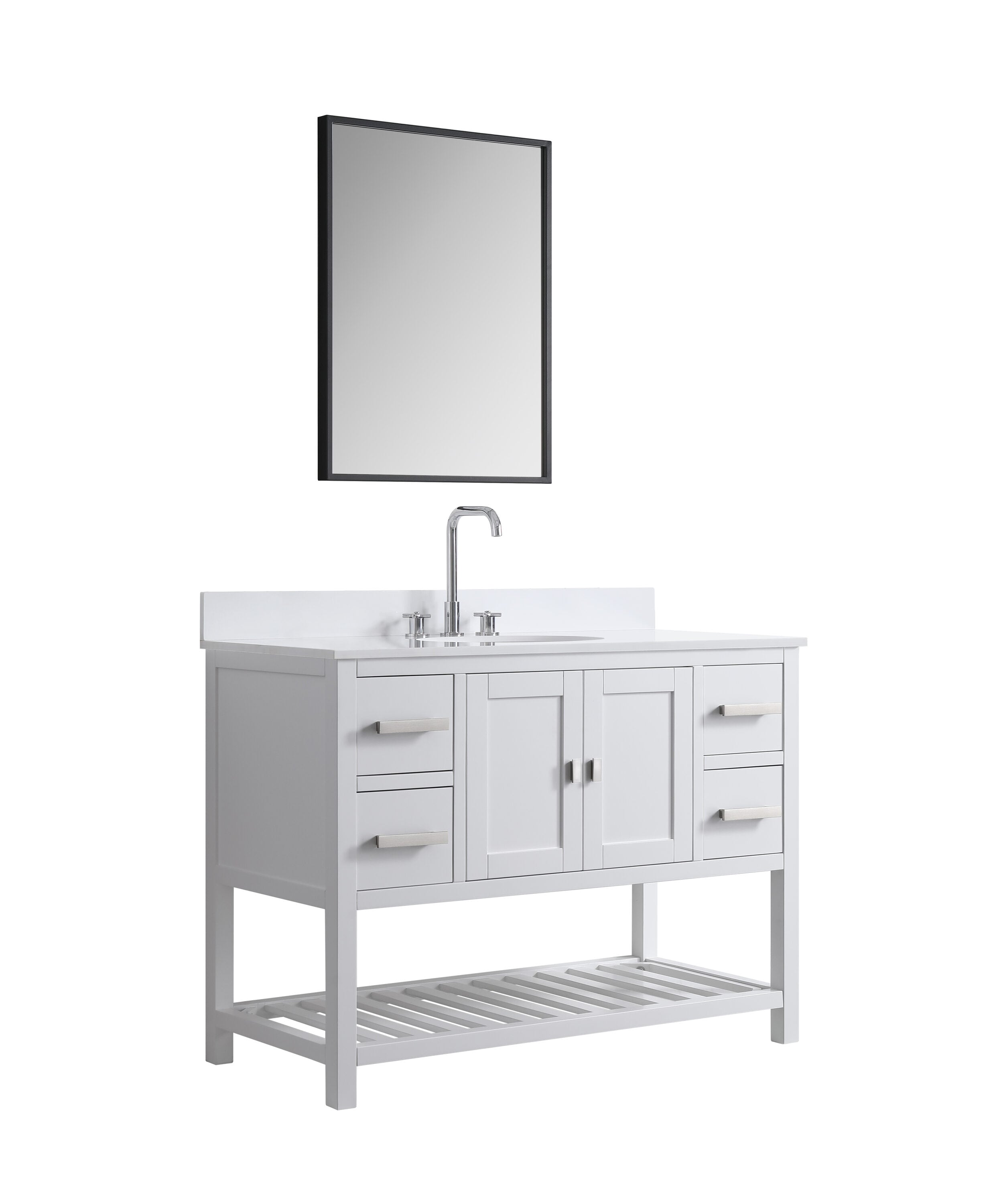 Design Element DEC055-48-W-CB vanities - View #3