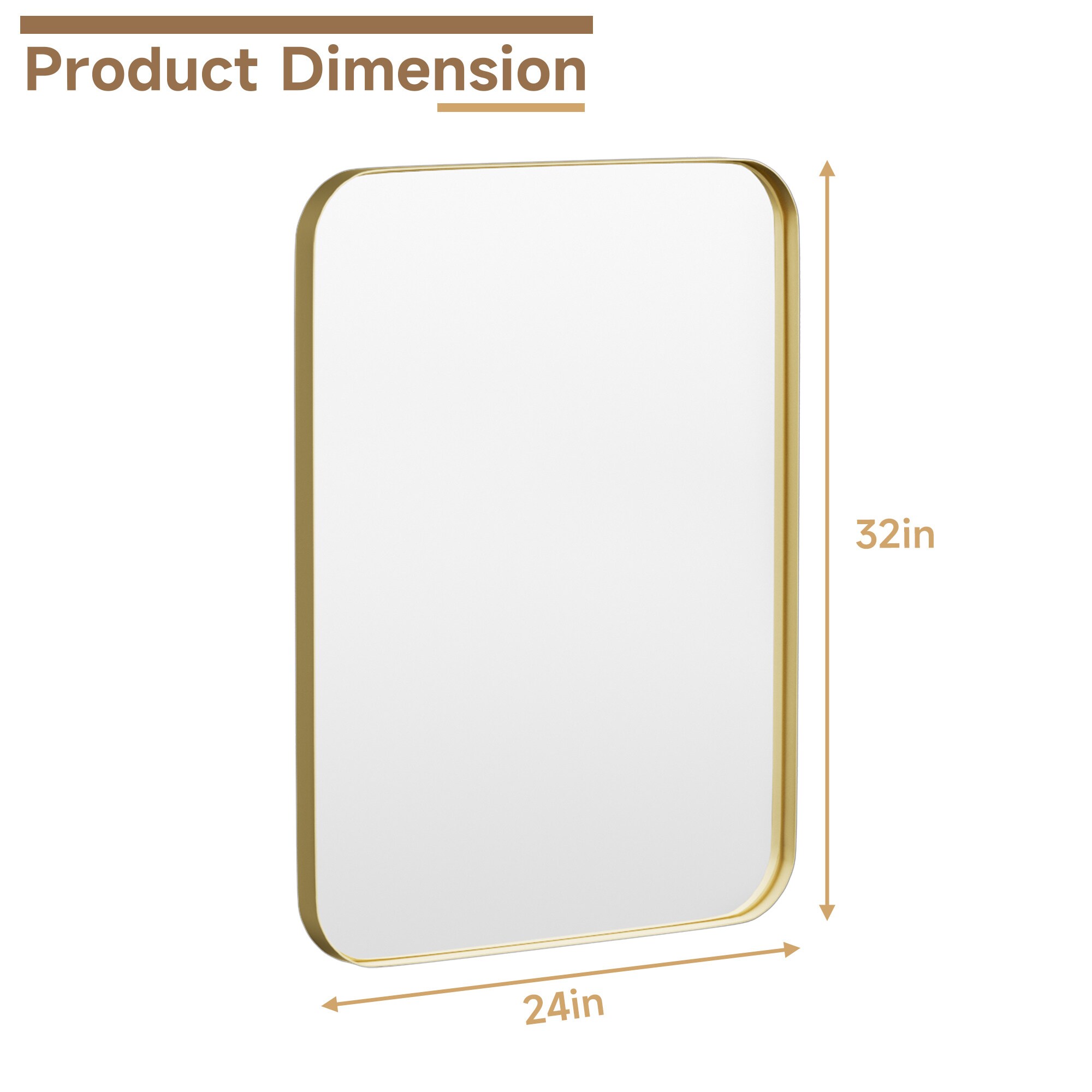 LOVMOR M-G-2432-LSQ Decor-Mirrors - View #2