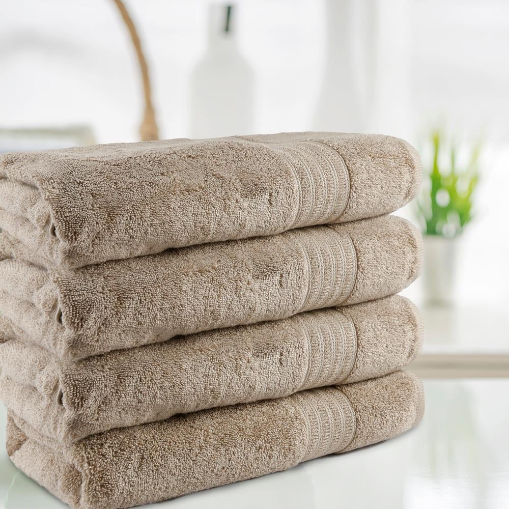 TT-SC-04-BT-SAND 4-Piece Sand Cotton Bath Towel (Air Rich)