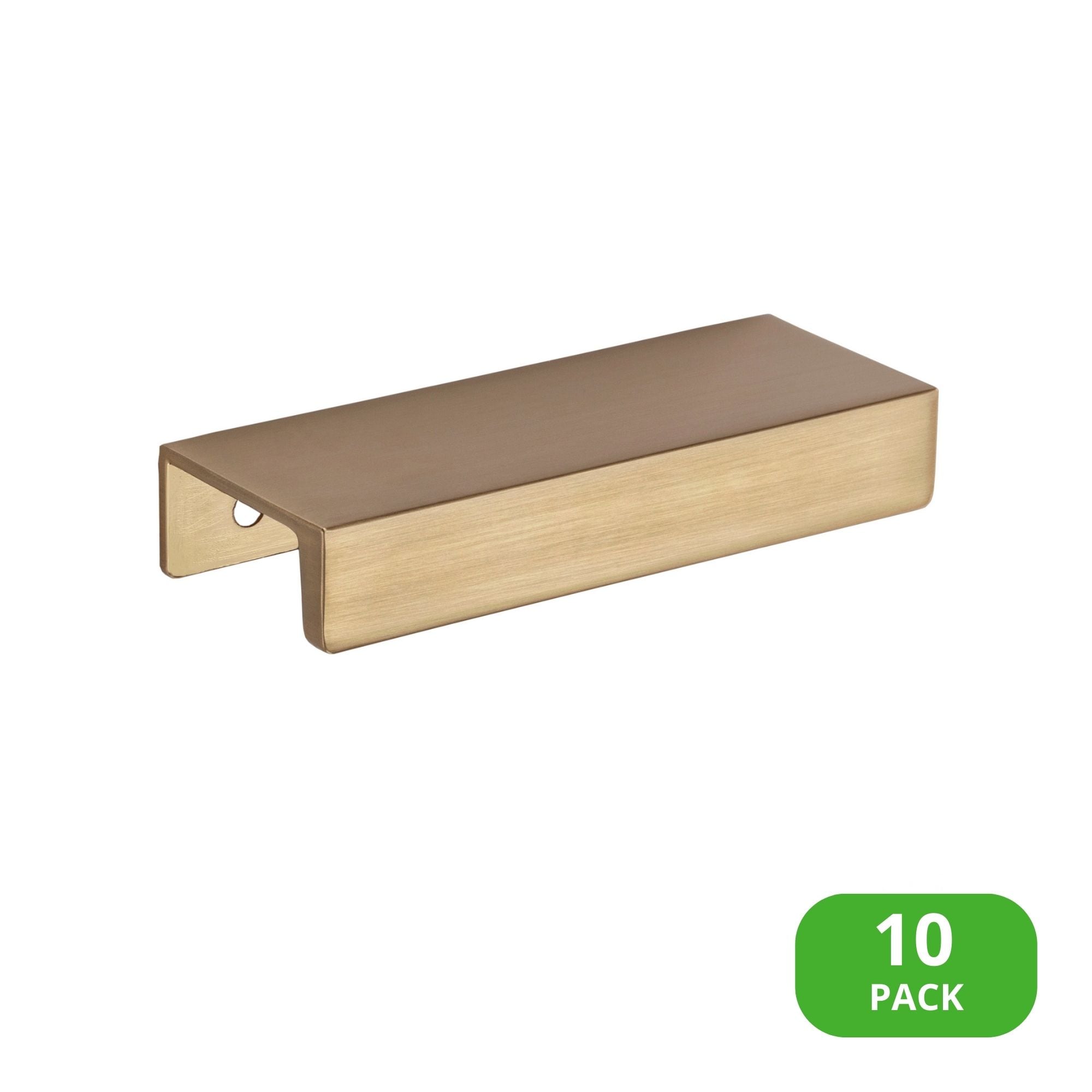 Sumner Street Home Hardware RL022368 Martin 3-in , 76mm Center to Center Satin Brass Rectangular Finger 10 -Pack