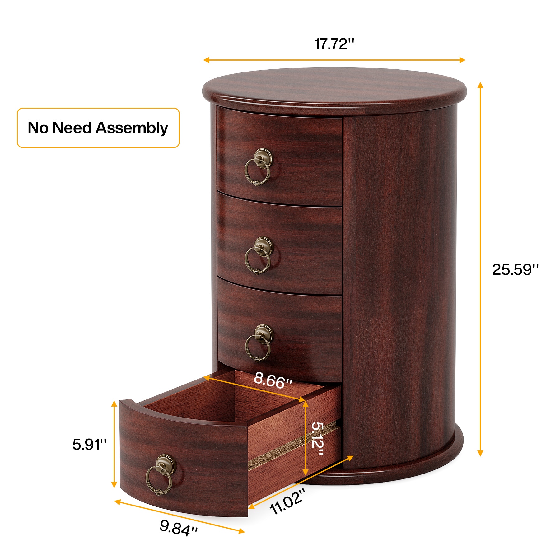 Tribesigns LWFD-JW0863 nightstands - View #6