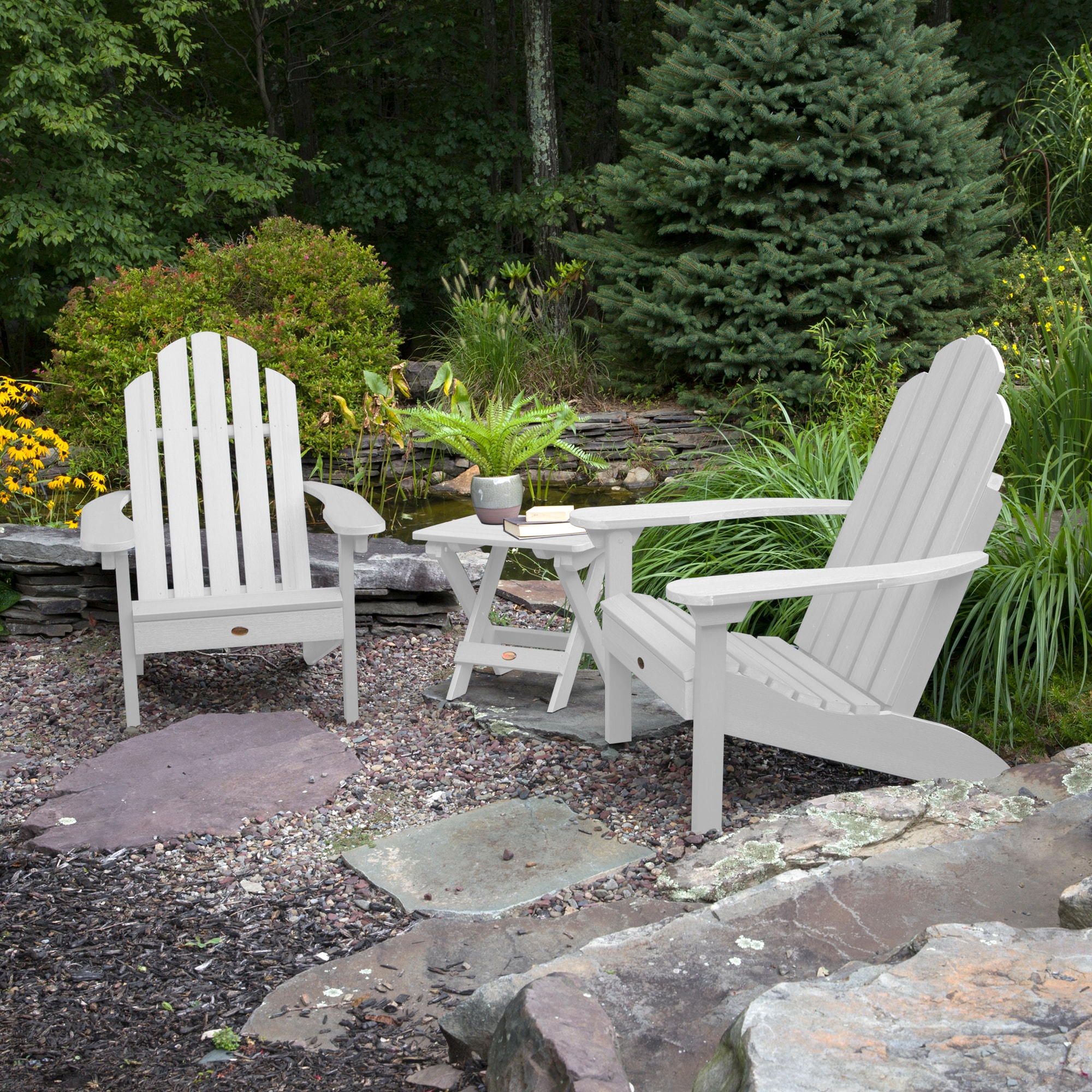 highwood AD-KITCLAS2-WHE 3 -Piece Patio Conversation Set