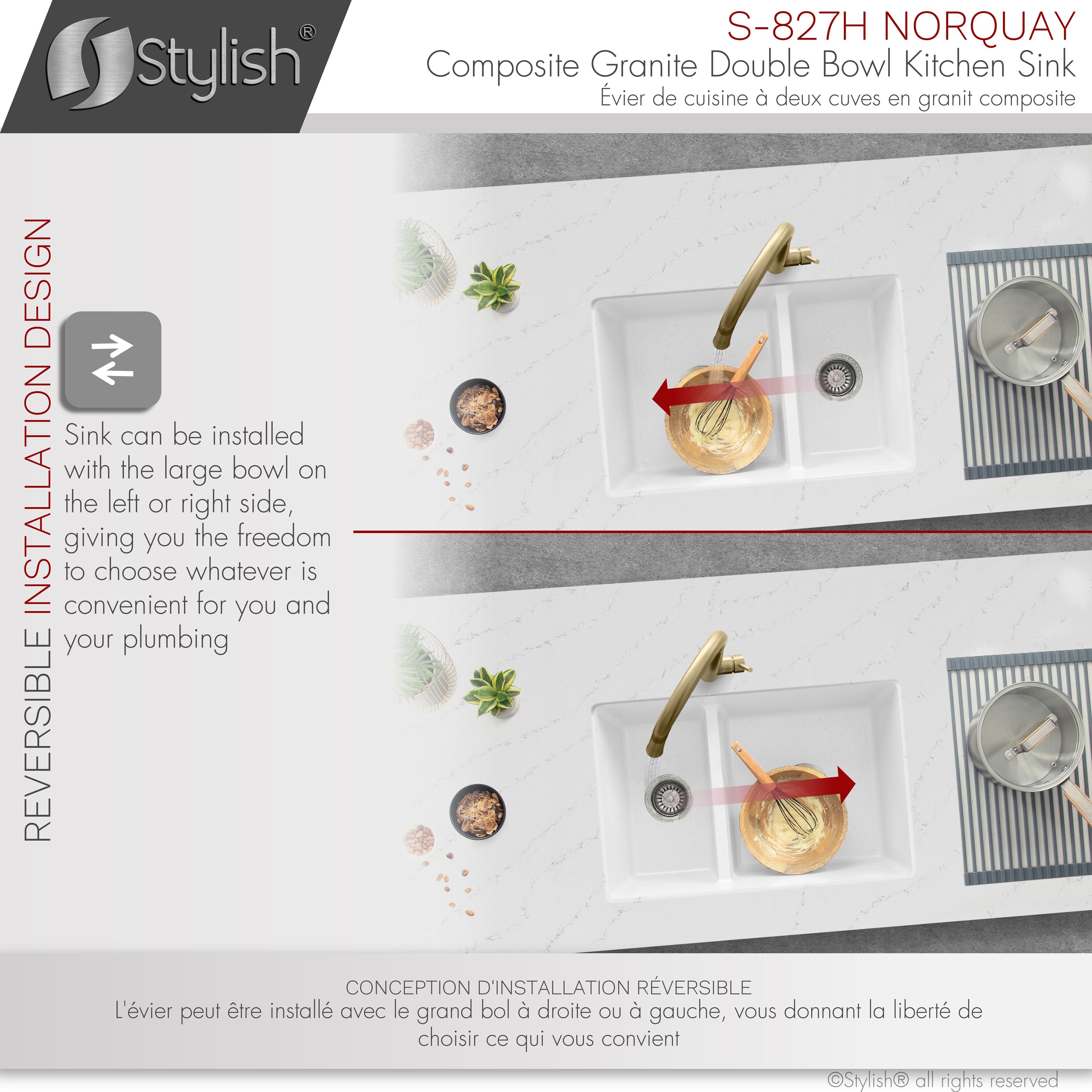 Stylish S-827H1 Kitchen-Sinks - View #14