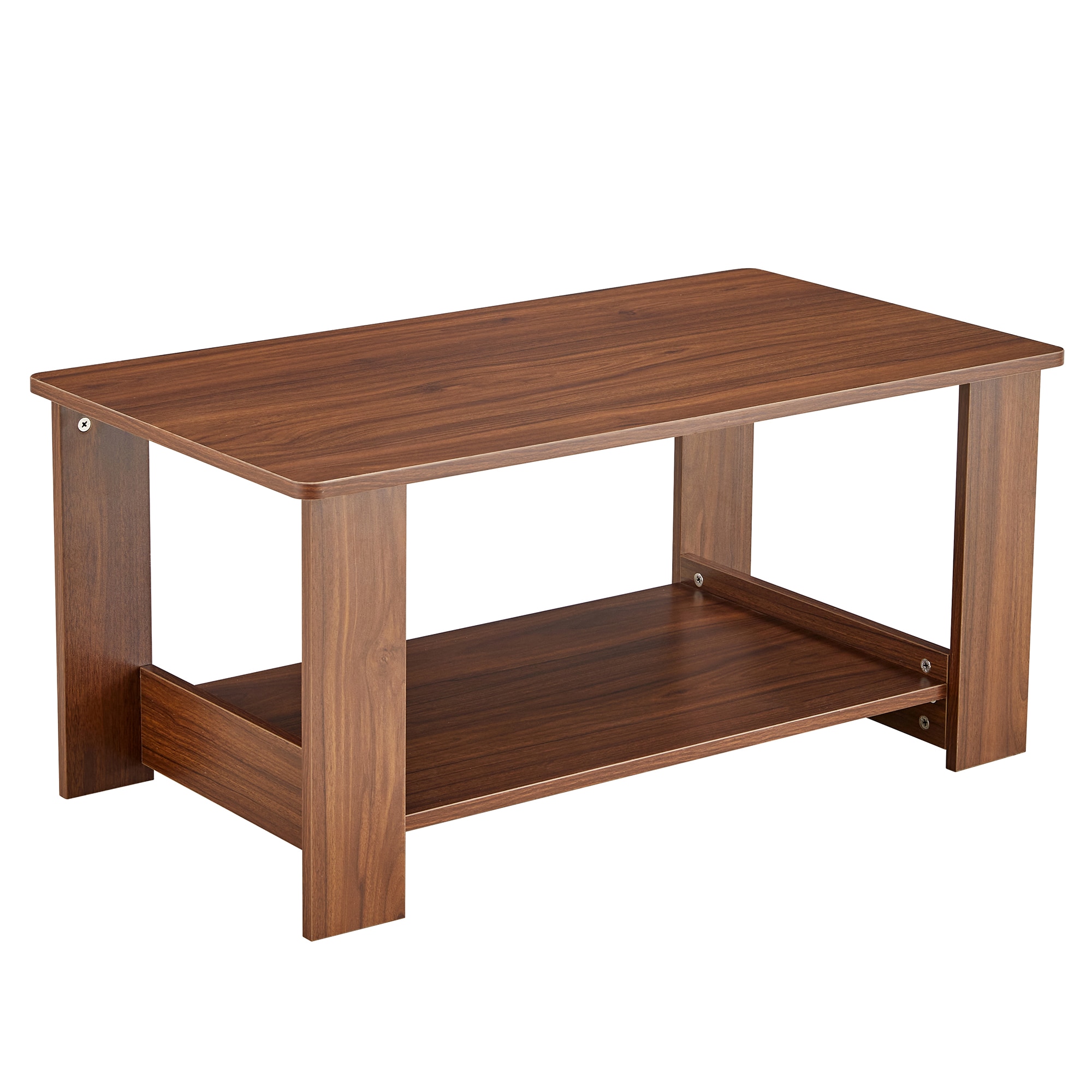 Flynama L-119292 Walnut MDF Modern Coffee Table