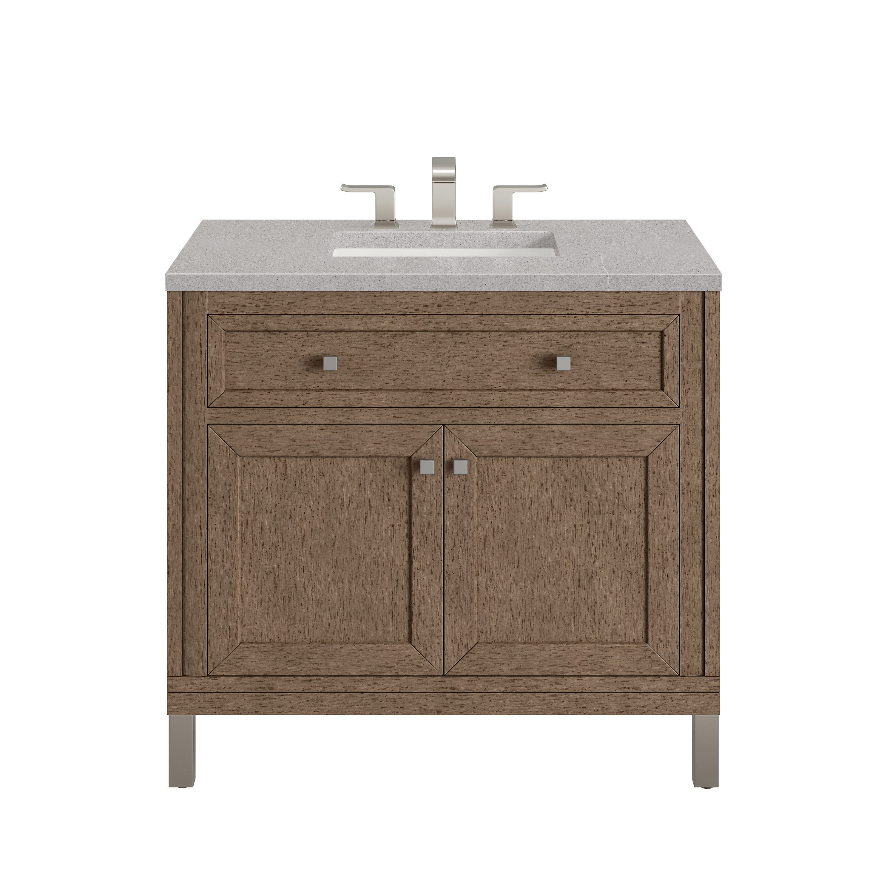 James Martin Vanities 305-V36-WWW-3ESR Bath-Vanity-Combo - View #2
