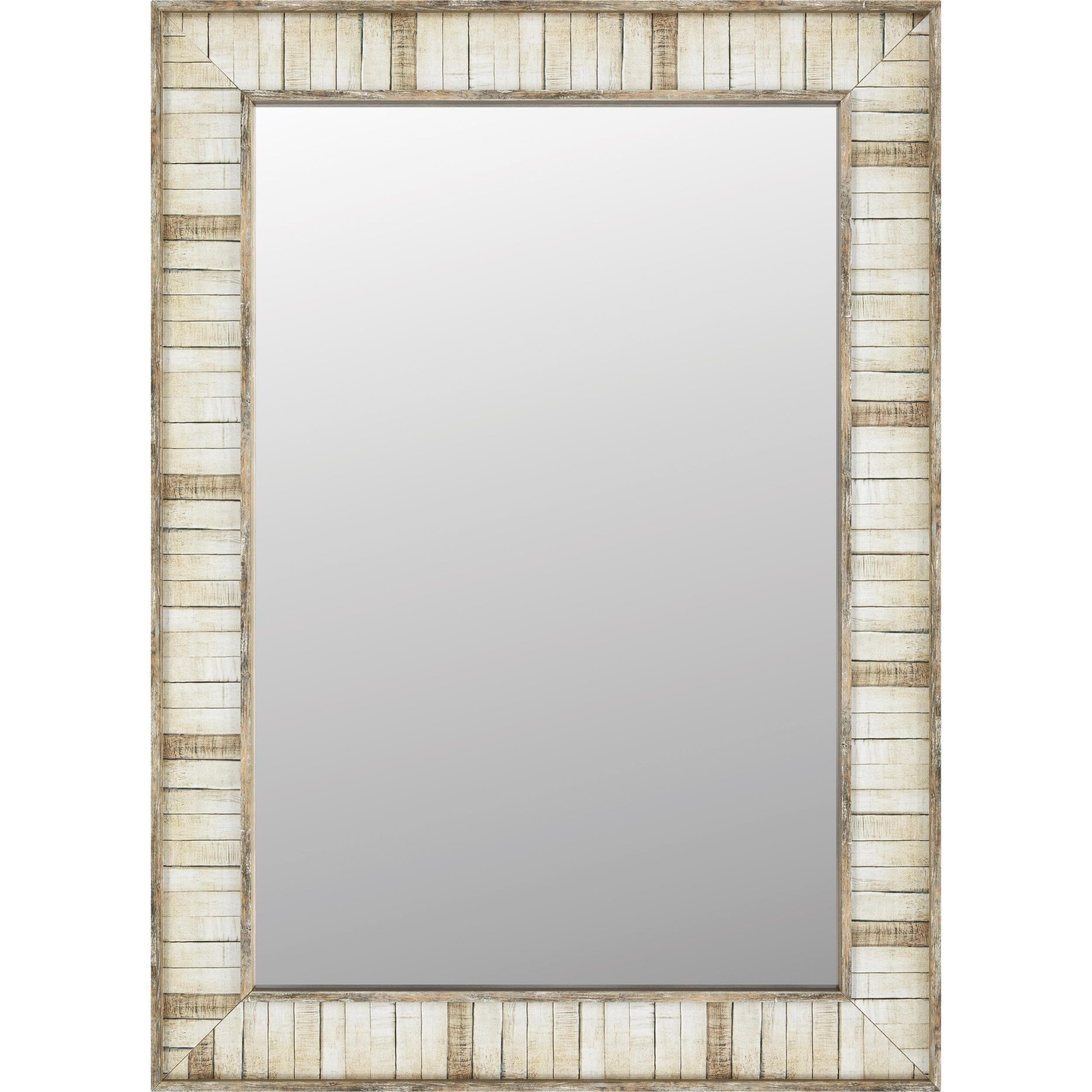 Delta Ready Reflections 24-in W x 36-in H Cream Block Wood Framed Wall ...