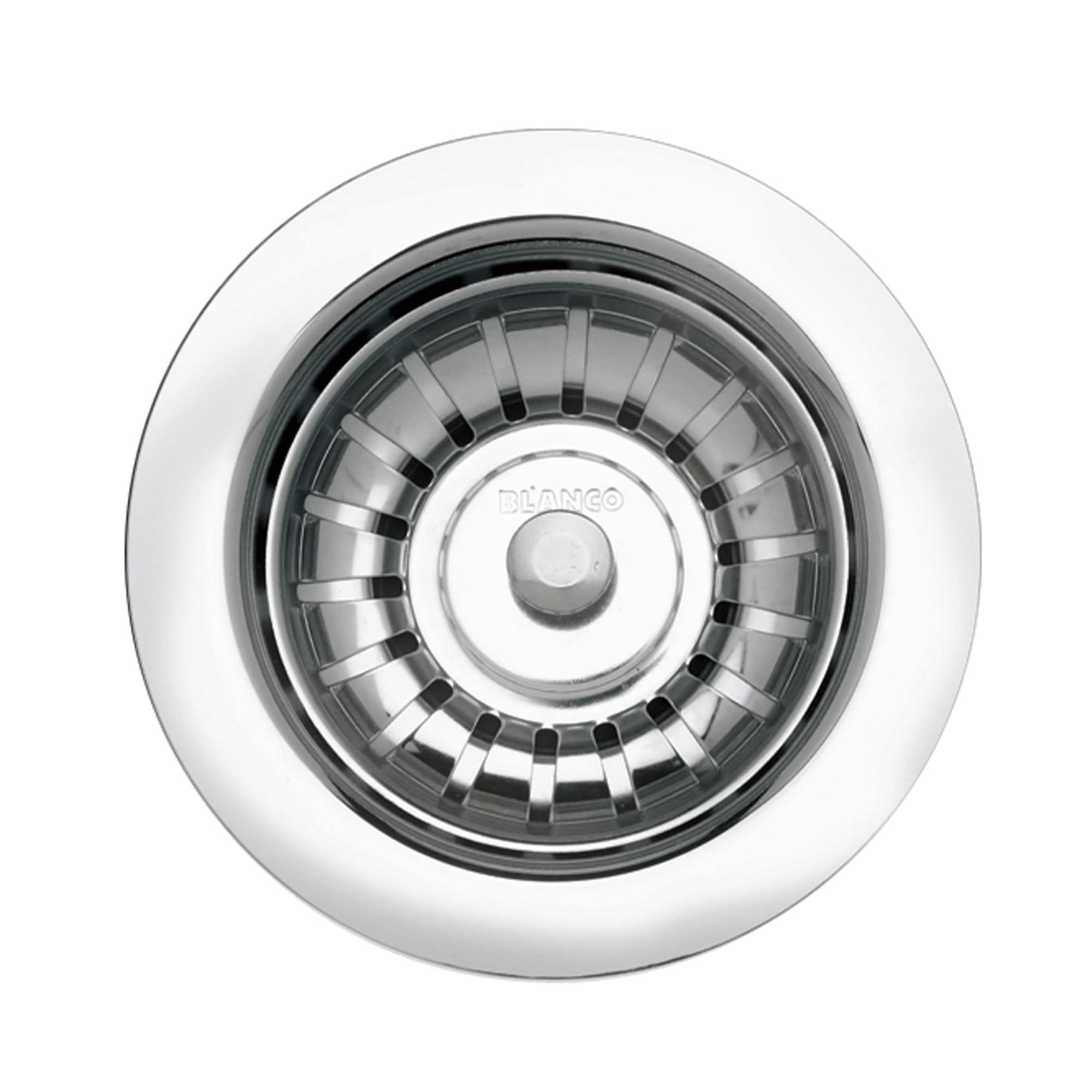 BLANCO 440007 3.5-in Chrome Stainless steel Strainer basket Lock Mount Included