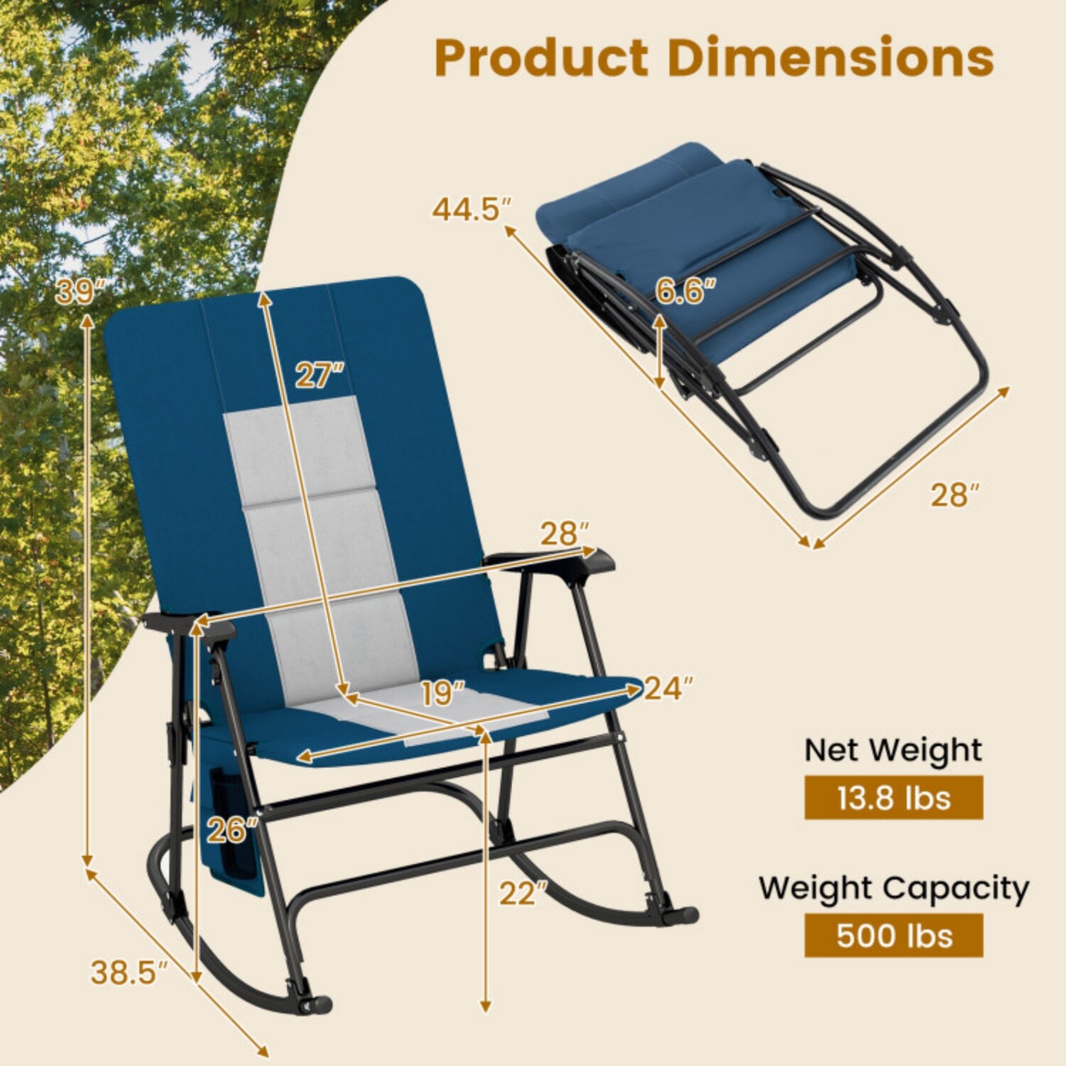 Mondawe MO-WFOP70500BL Beach-Camping-Chairs - View #3