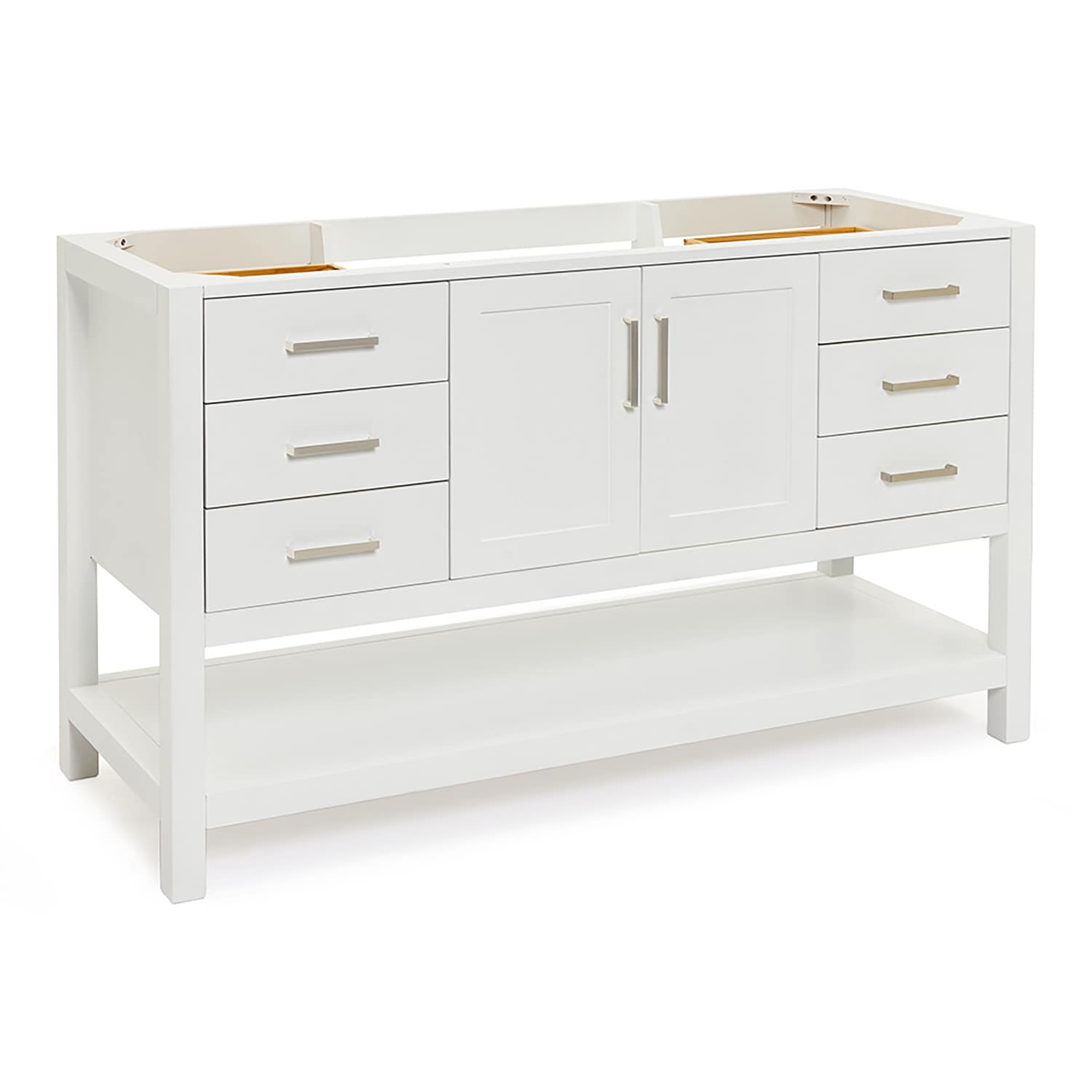 Magnolia 60'' White Single Freestanding Bathroom Vanity Base
