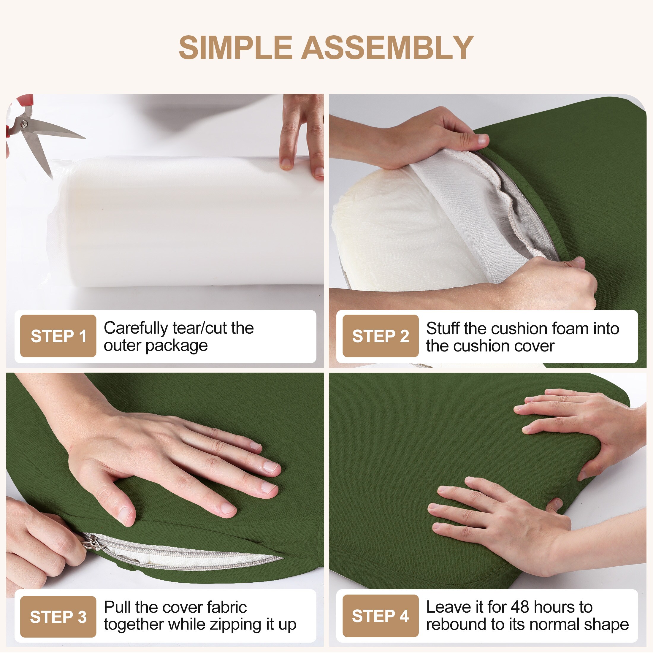 AAAAAcessories LS-DCCLU-SHENLV-2P Indoor-Chair-Cushions - View #9