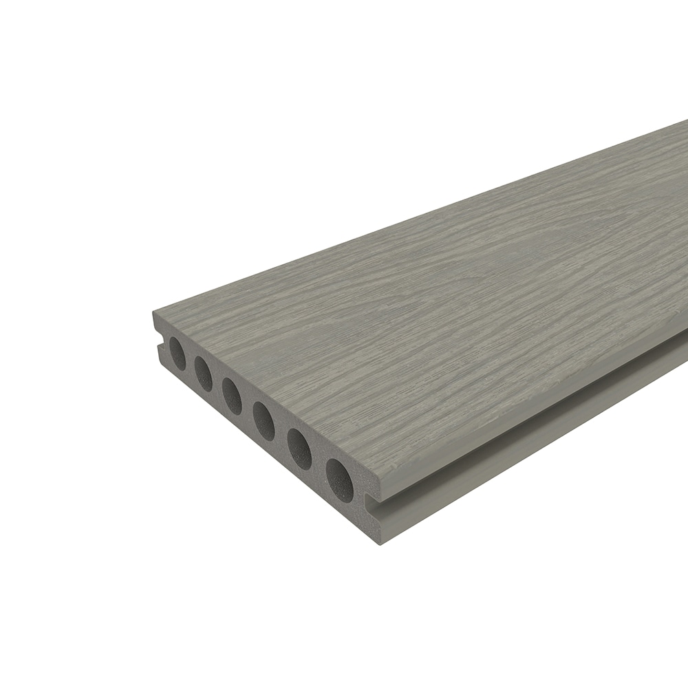 NewTechWood UH02-8-AT-49 Voyager Hollow Board 1-in x 6-in x 8-ft Roman Antique Grooved Composite Deck board 49 -Pack