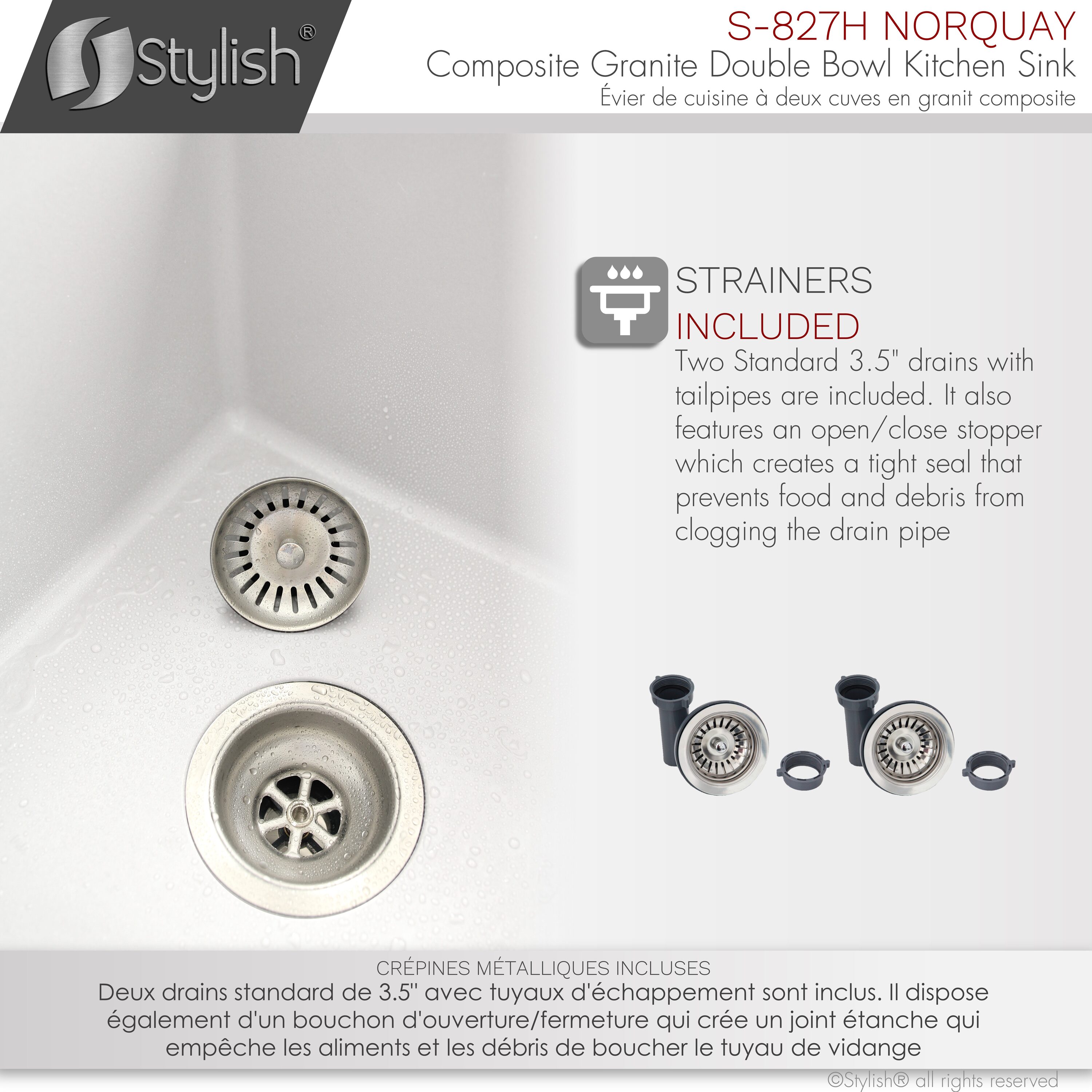Stylish S-827H1 Kitchen-Sinks - View #6