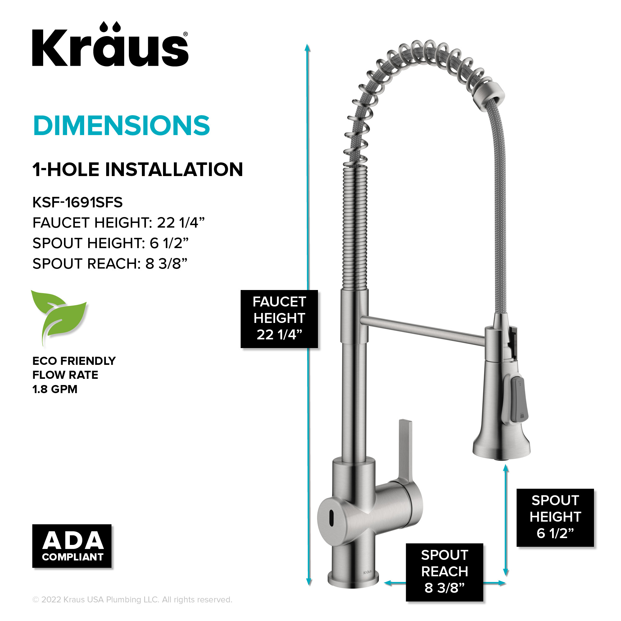 Kraus KSF-1691SFS Kitchen-Faucets - View #5