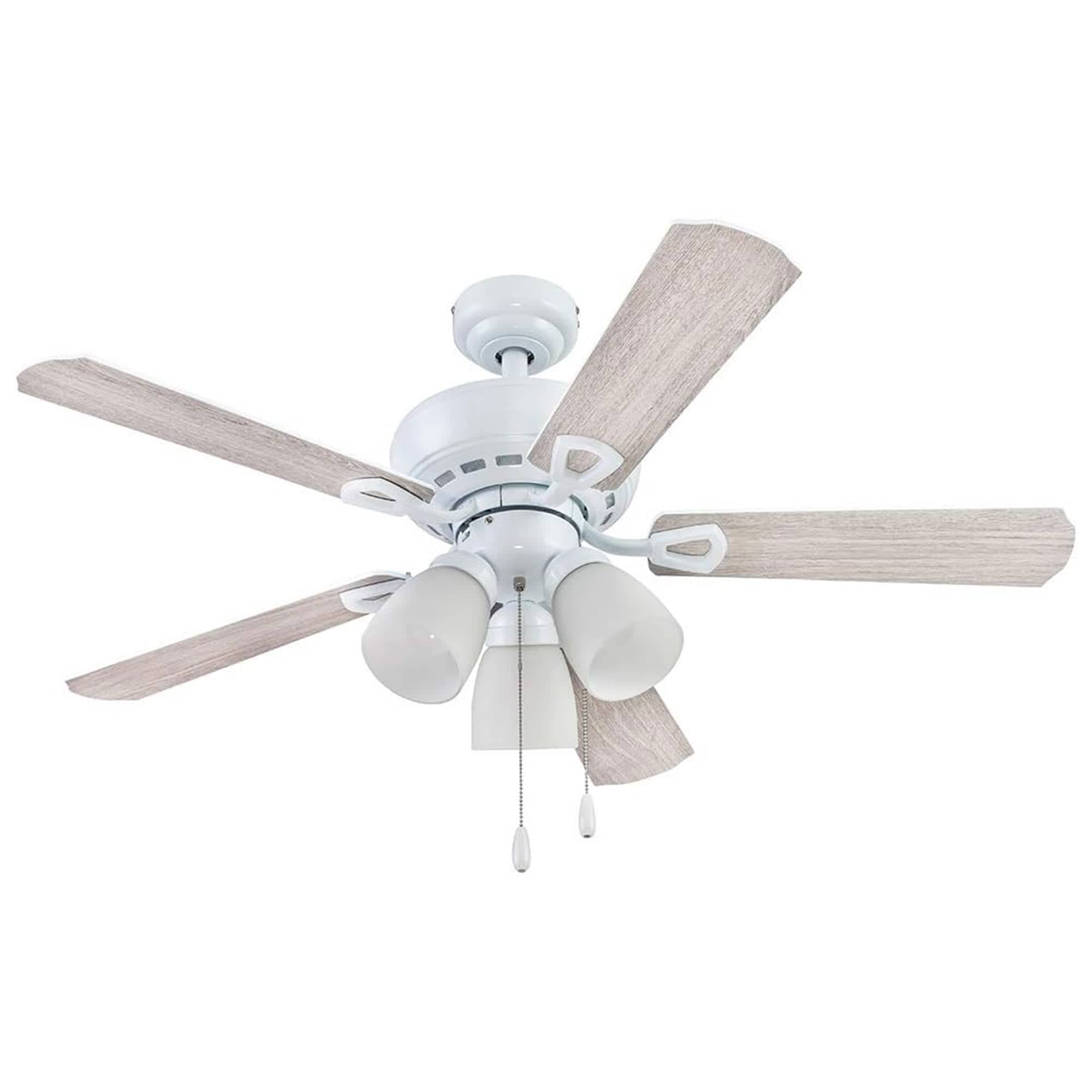 Portage Bay -  Miller Park Ceiling Fan w/ Reversible Blades 44 Inches Brushed Nickel