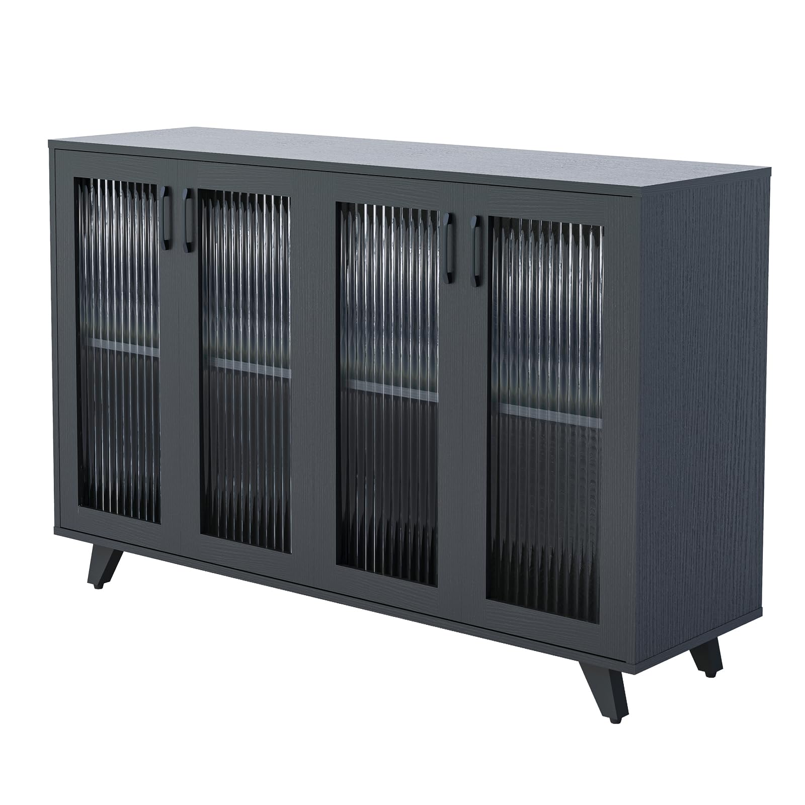 LILILIAN FMY Kitchen Buffet Server Table Accent Sideboard Cabinet with ...