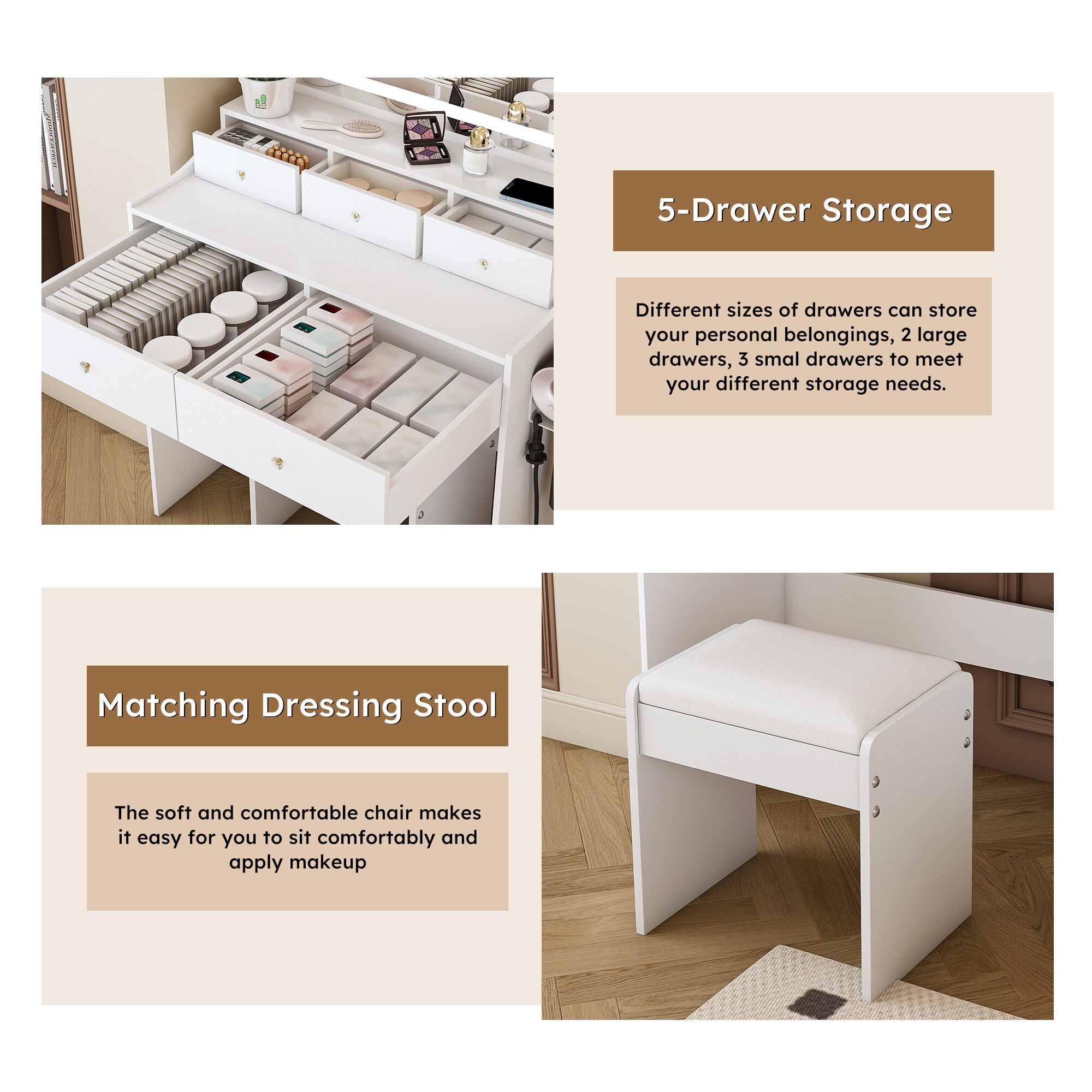 CESICIA Q142 Bedroom-Vanities - View #6