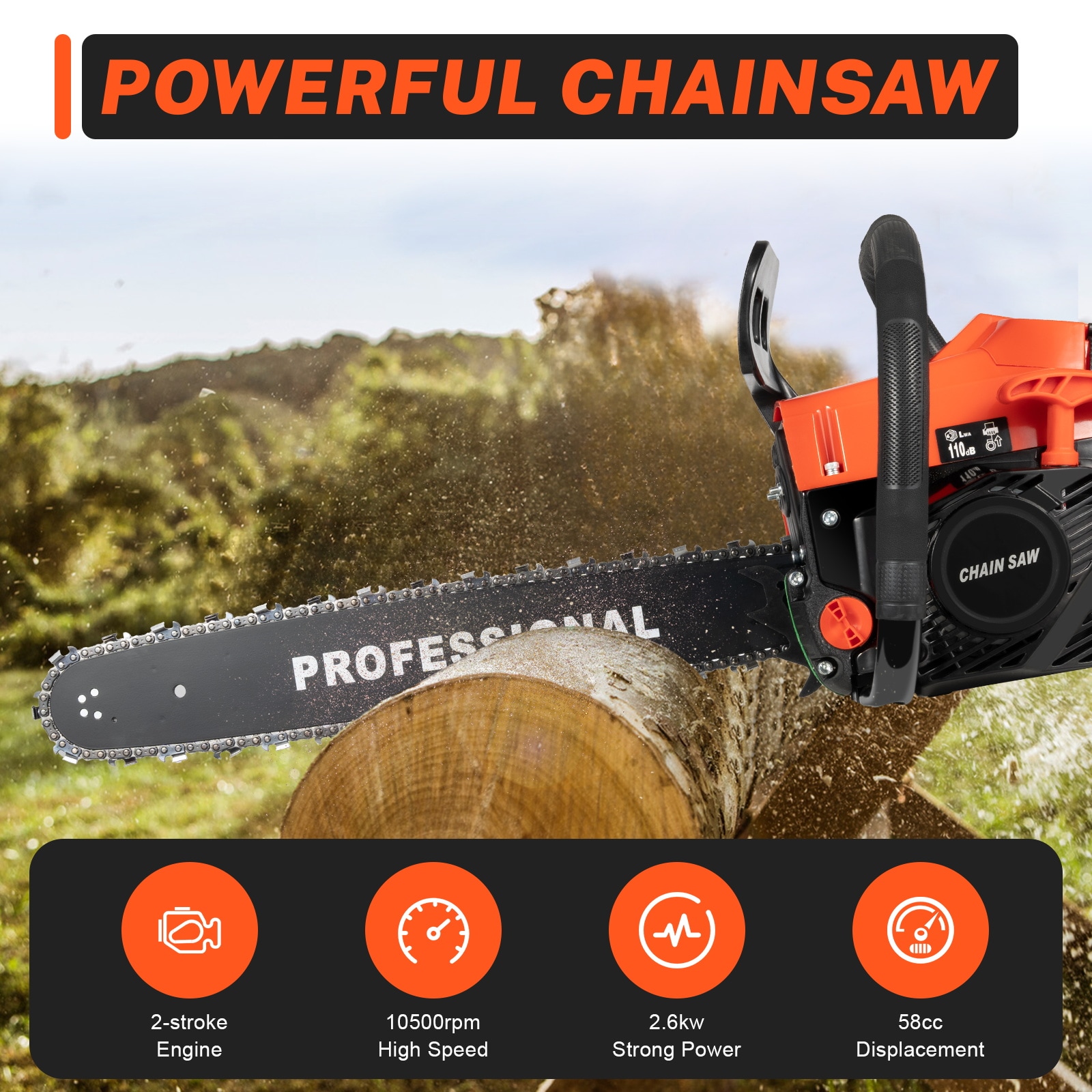 CNCEST OT-ZJGJ-4560 Cordless-Chainsaw - View #2