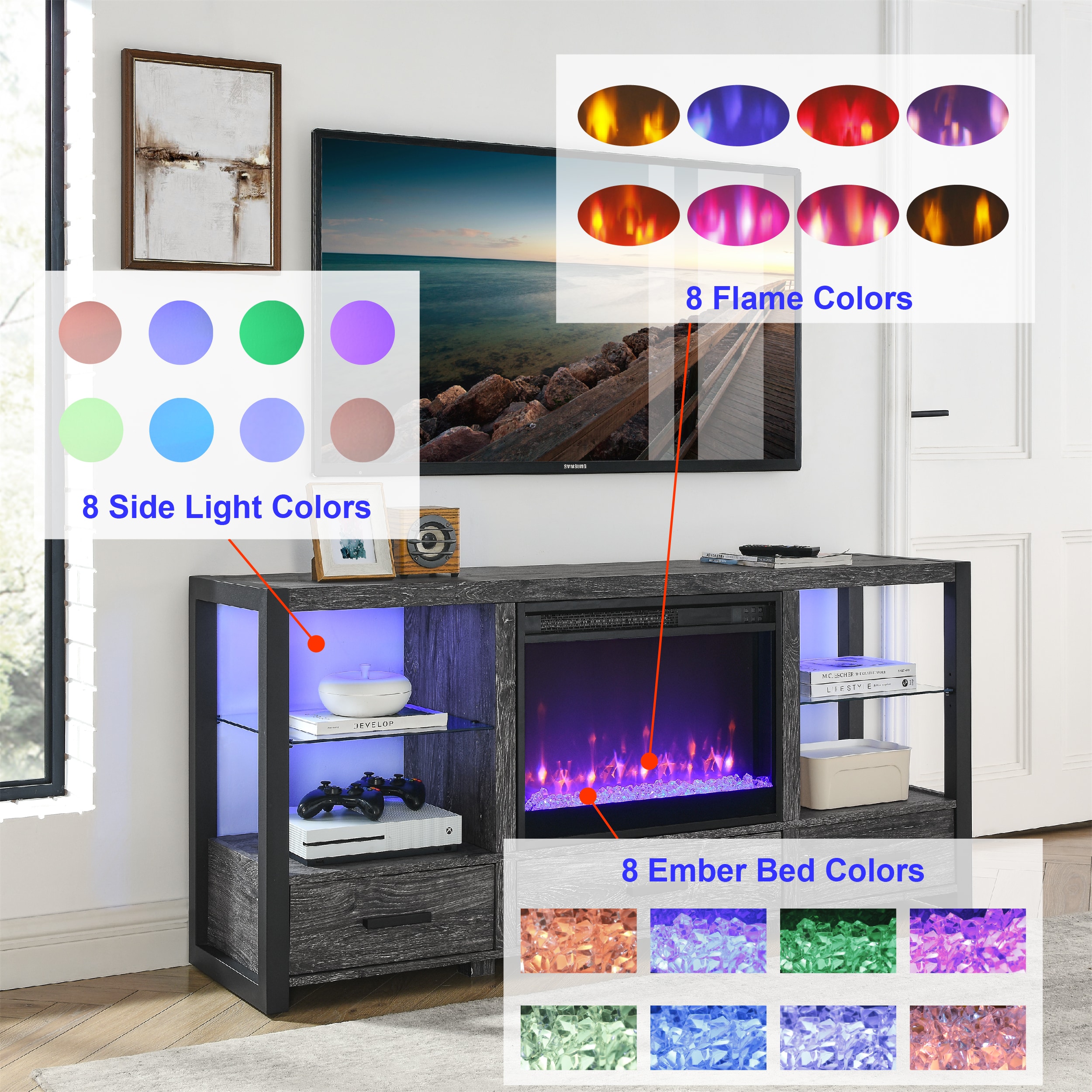 ToolCat MGG3-36-CEMFP Electric-Fireplaces - View #4