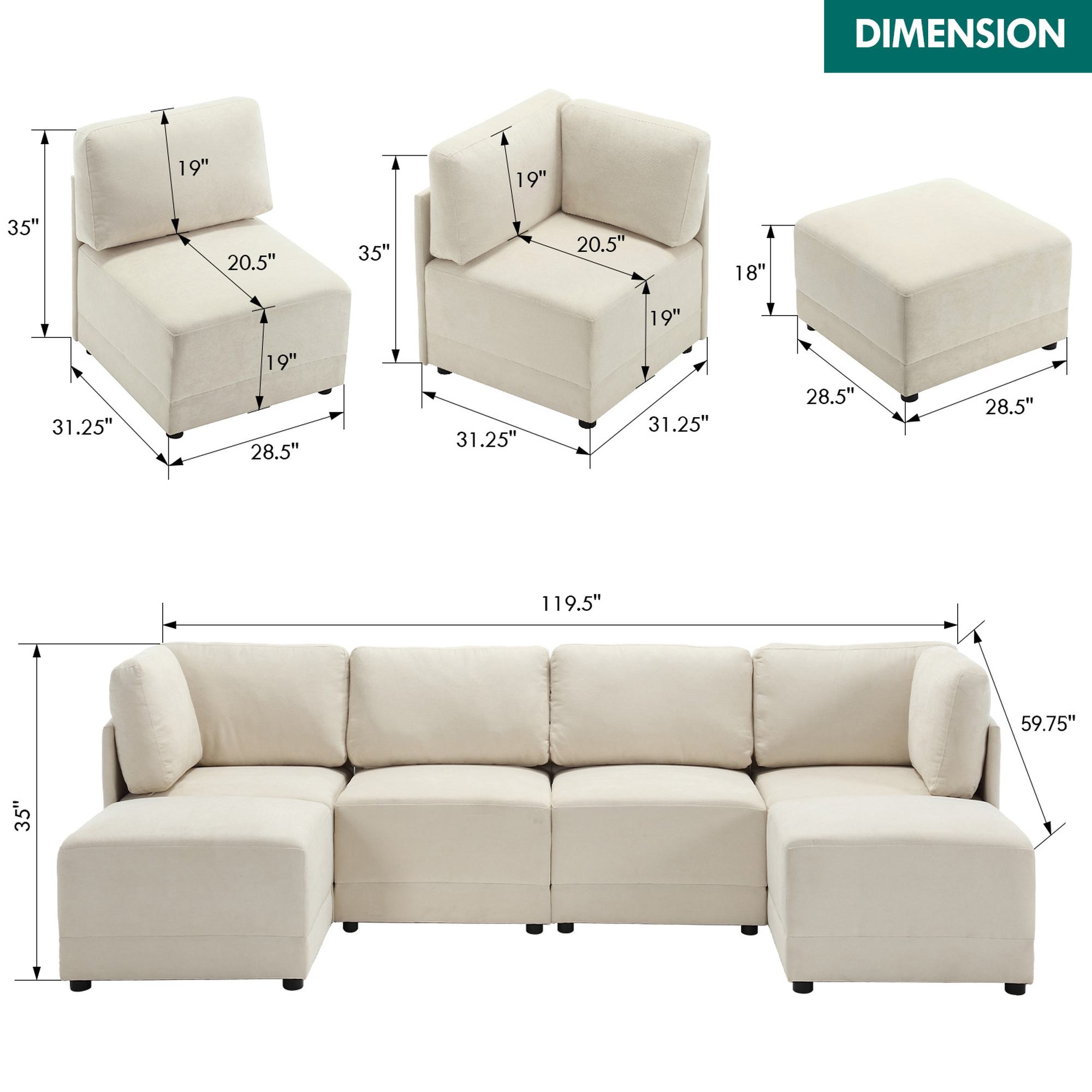 FARATI 7512-6-BEIGE Sofas-Loveseats - View #3