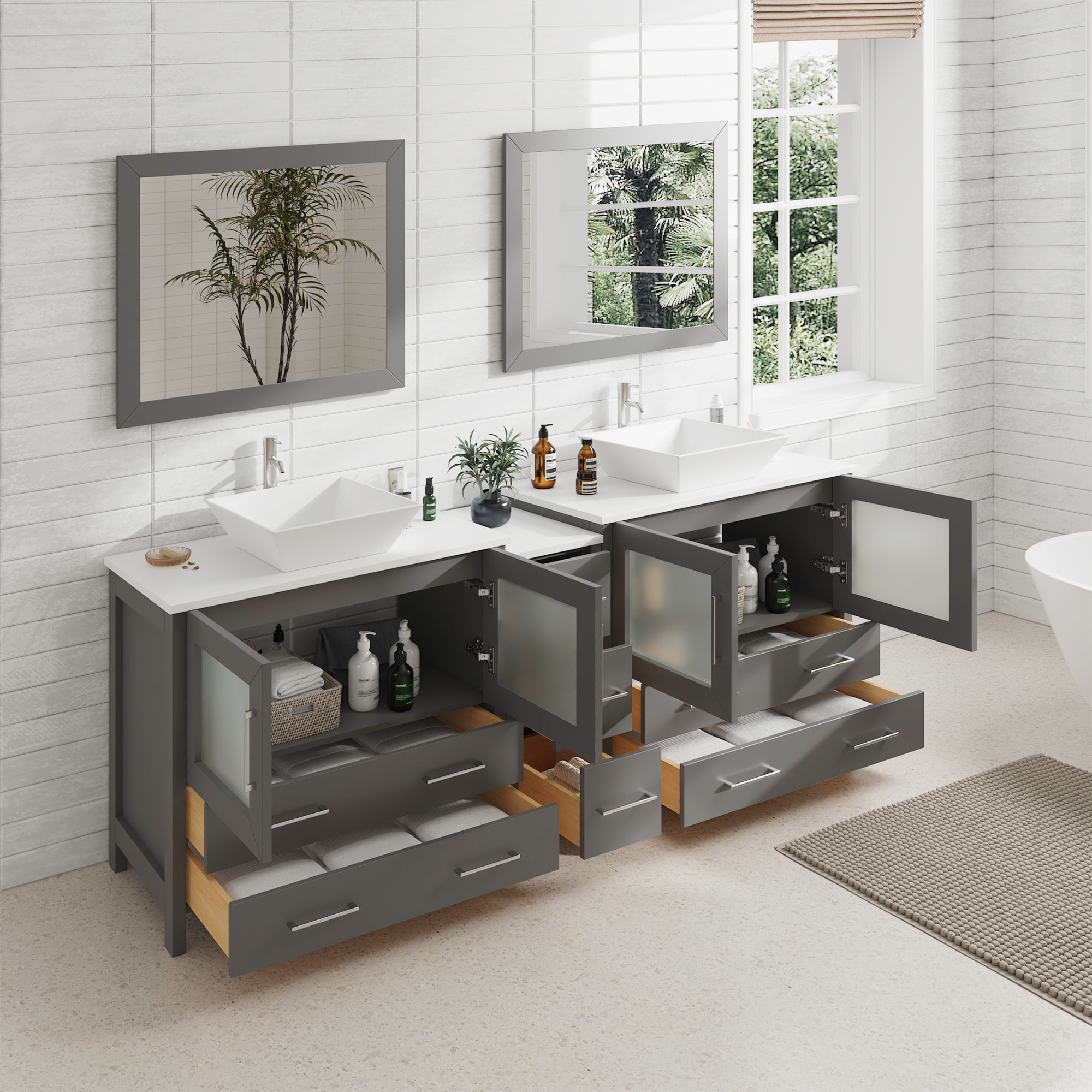 Vanity Art VA3136-84G Bath-Vanity-Combo - View #3