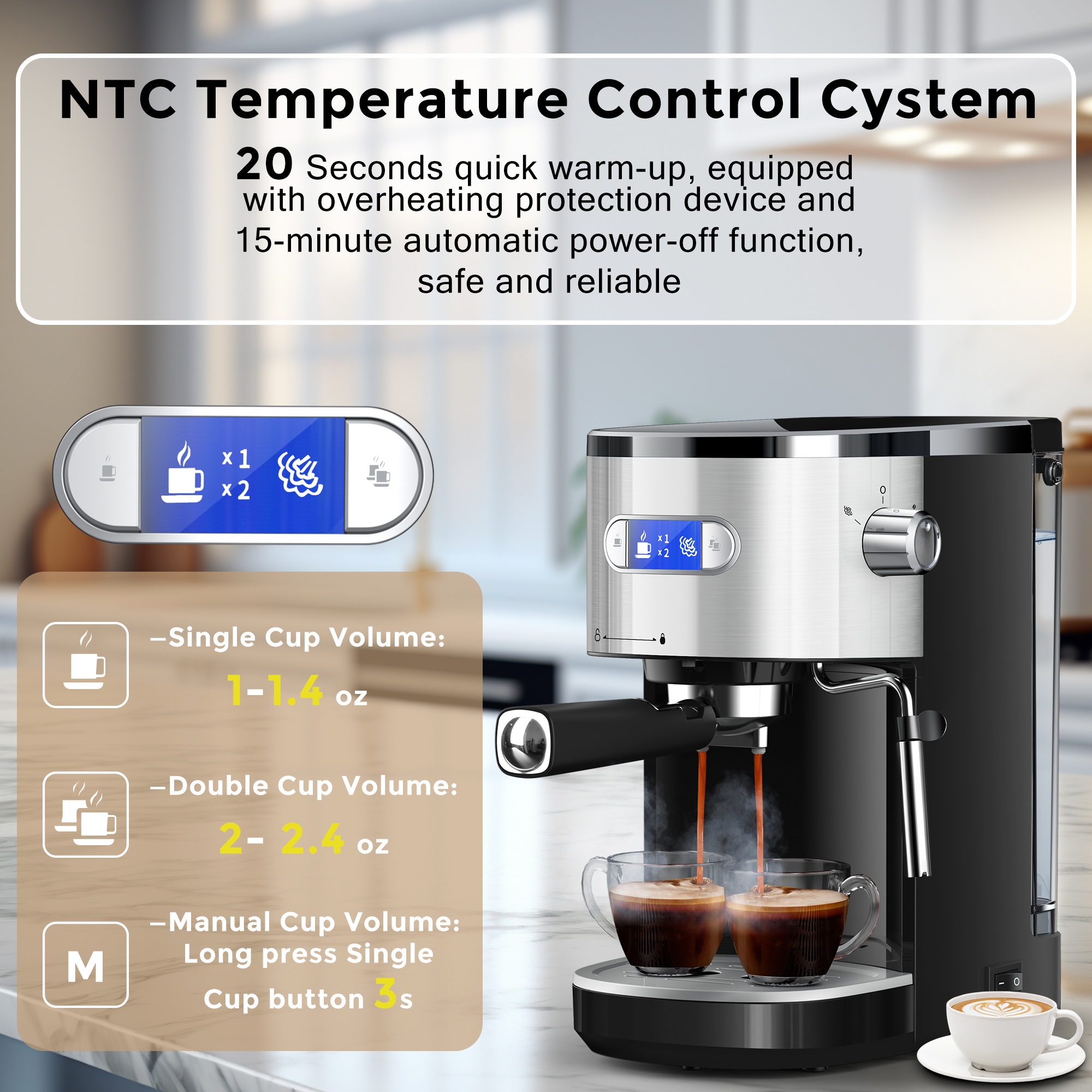 COWSAR LSCM8054B Coffee-Makers - View #2