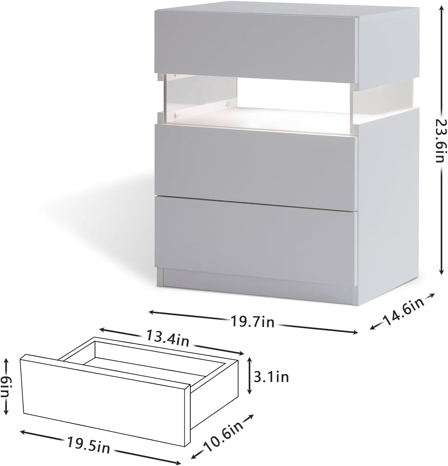 Siavonce XH73484 nightstands - View #3