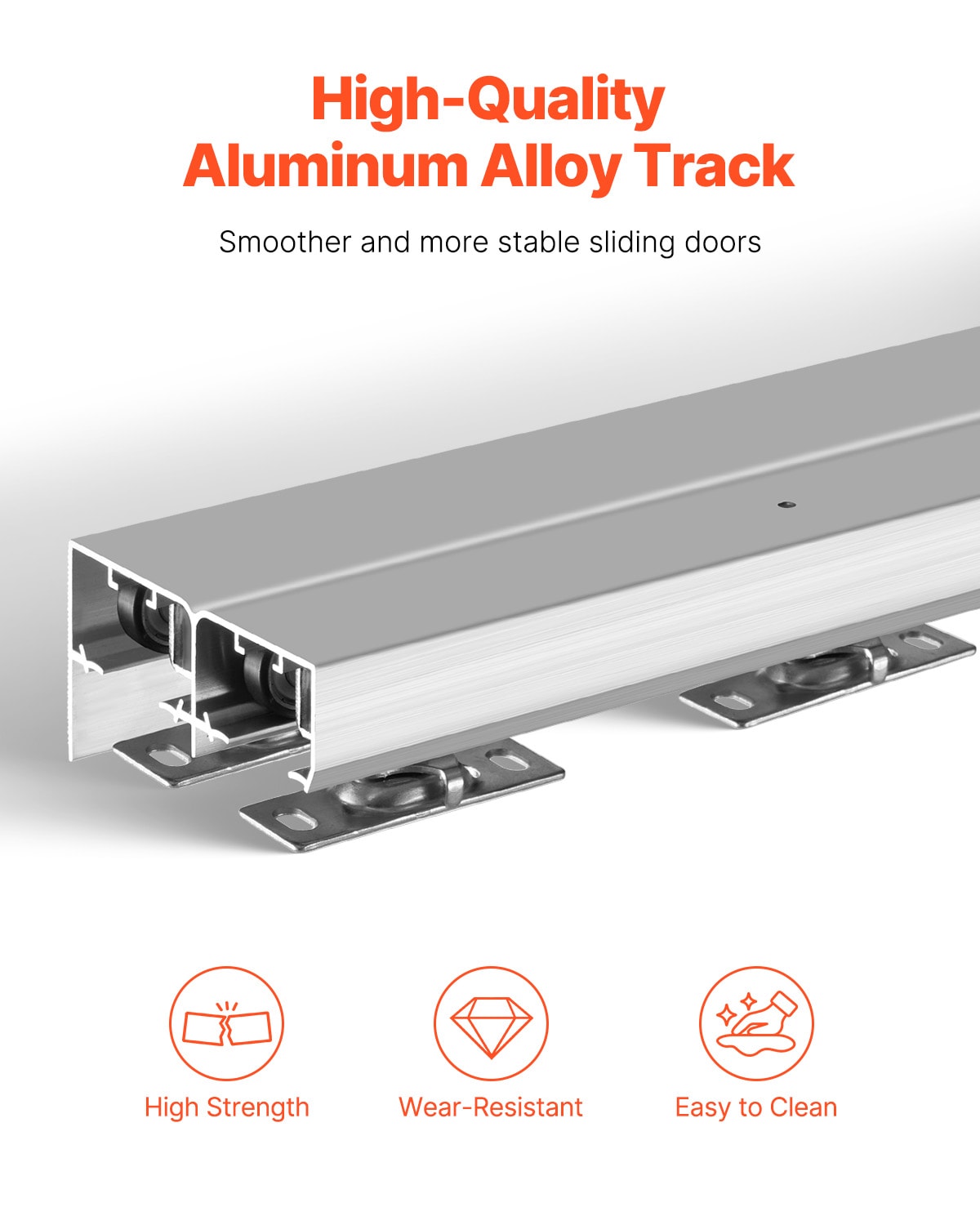 VEVOR SCTLMTZTLM5F08072V0 Sliding-Closet-Door-Track-Track-Kits - View #3
