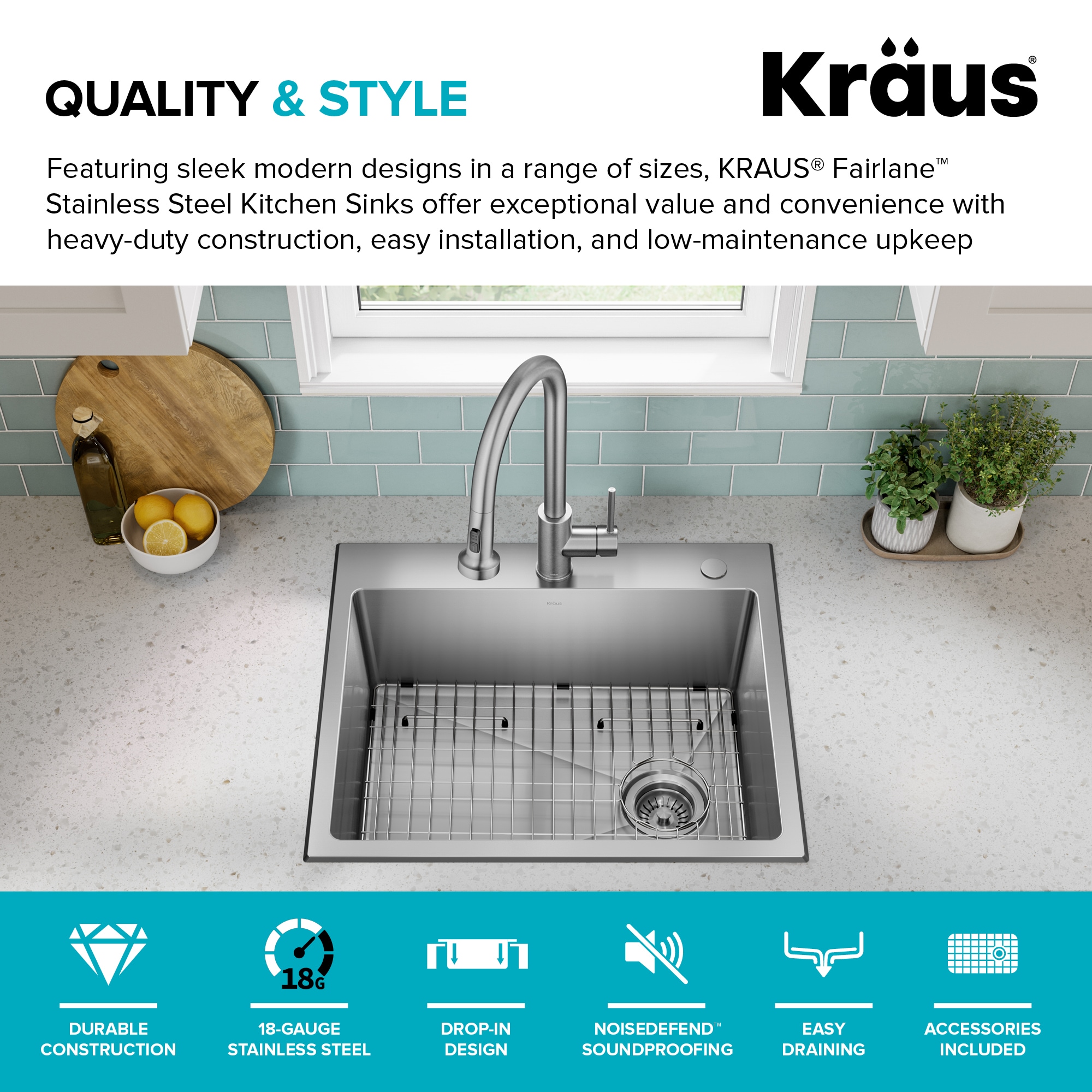 Kraus KHT641-25 Kitchen-Sinks - View #5