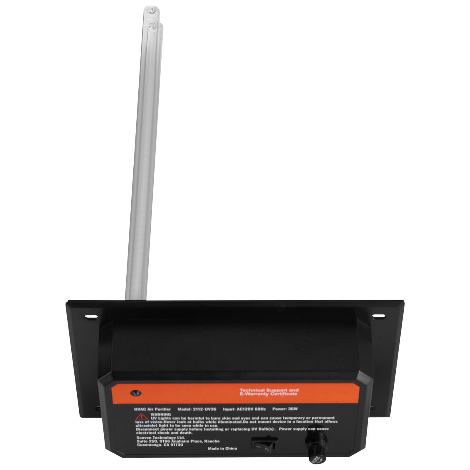 VEVOR SCUVCGKGDJHQ06039V1 HVAC Air Purifier Whole House 36W 16inch UV UVC Light in Duct for Ac (Air Conditioning) Duct Air Scrubber with 1 Replacement Bulb HVAC UV lights for Ac Systems