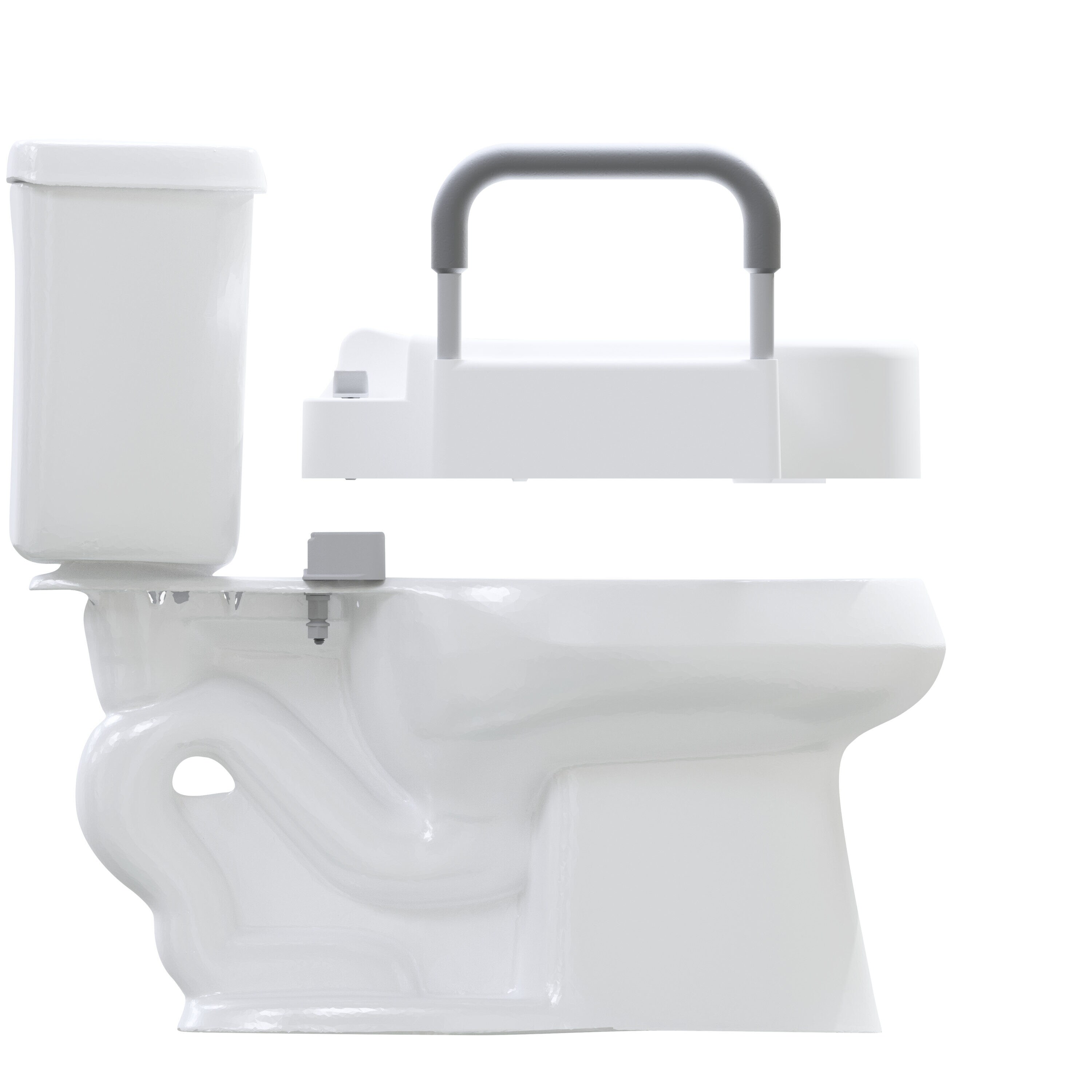 Bemis Independence 4.5 in. Raised Toilet Seat White