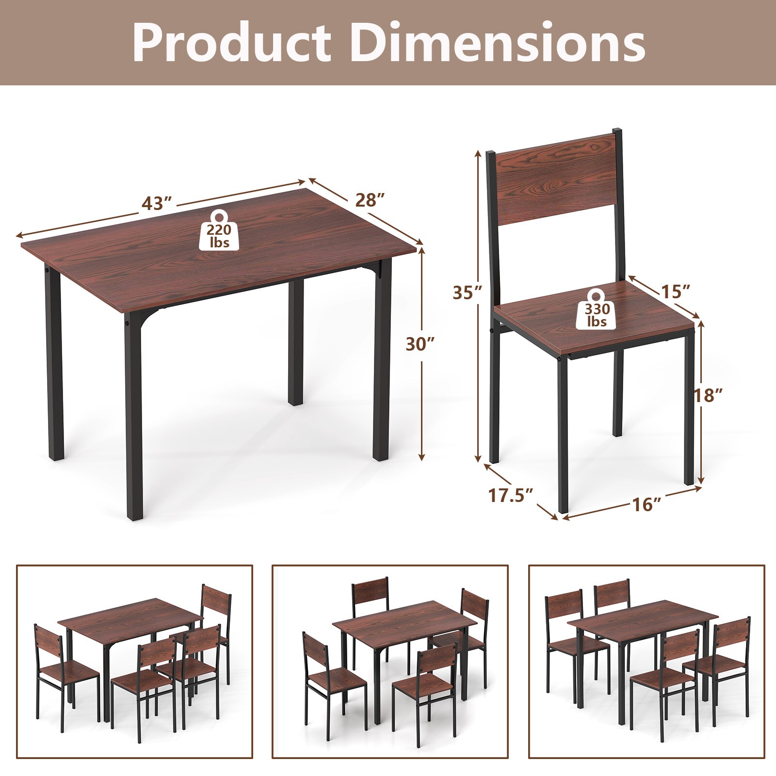 Slickblue D-CO-NB70875CK Dining-Sets - View #7