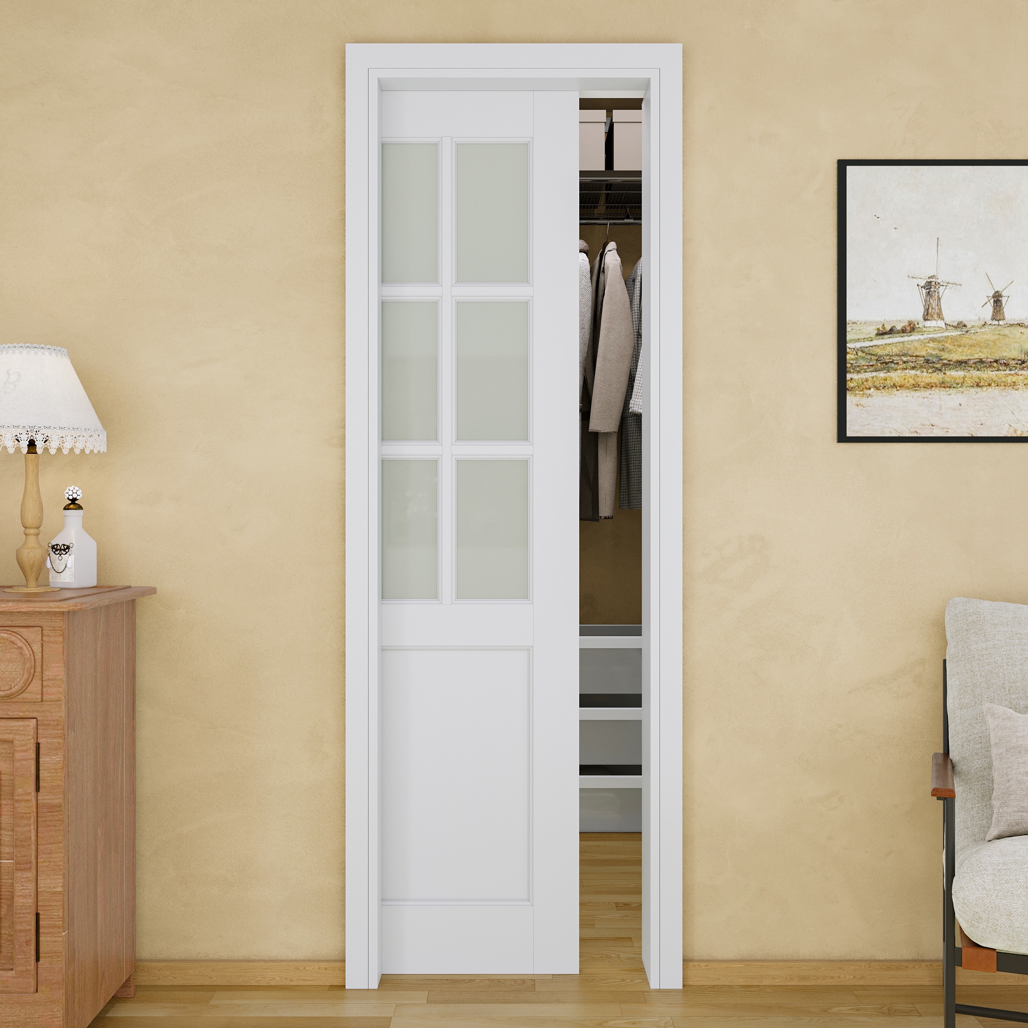 JUJUBON IN-PDPKSC-6GBL-24 Pocket-Doorframe-Screens - View #2