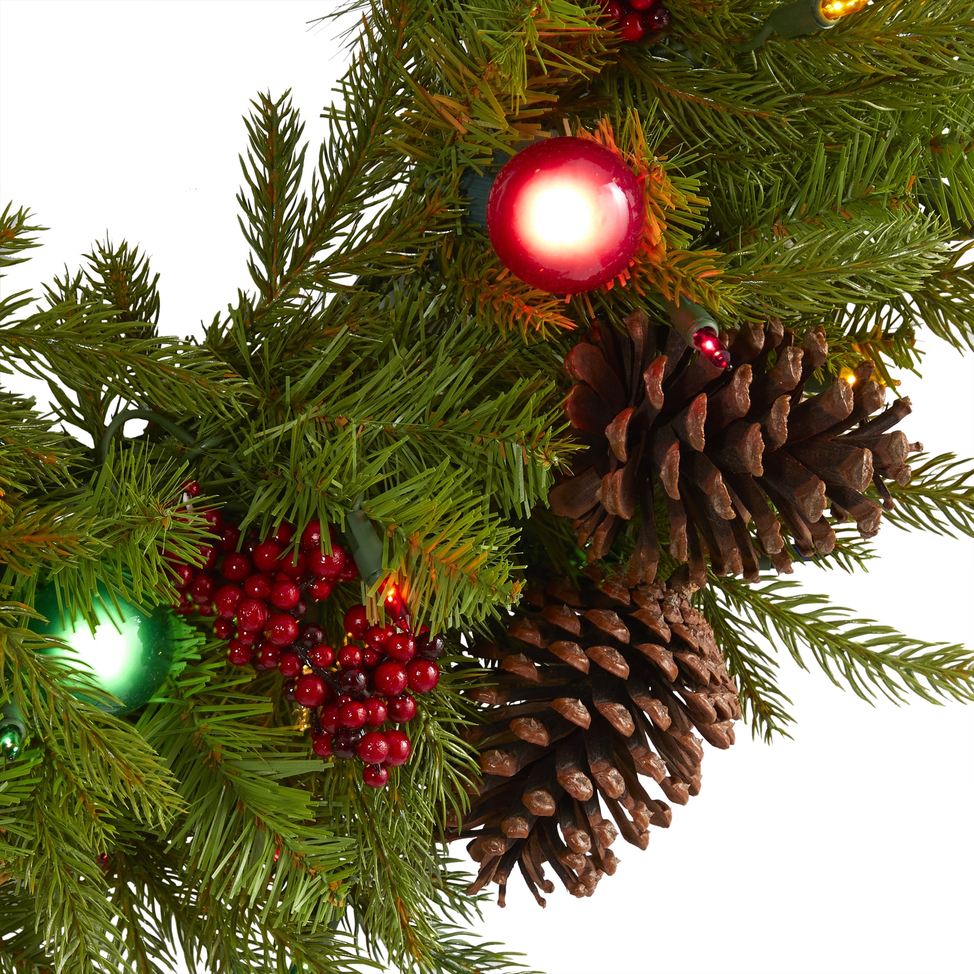 Nearly Natural 4452 Artificial-Christmas-Wreaths - View #4