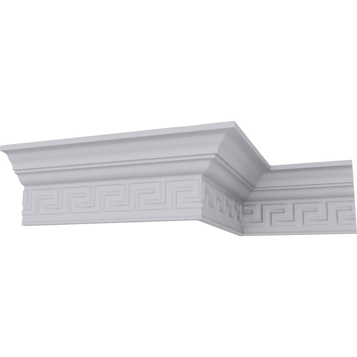 Ekena Millwork MLD03X02X04ER-CASE-8 2-1/4-in T x 3-1/2-in W x 7-ft 10-1/2-in L Primed Urethane MLD03X02X04ER-CASE-8 Crown Moulding 8 -Pack