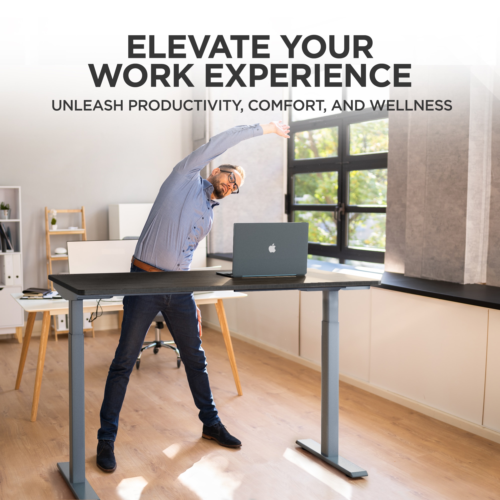 Uncaged Ergonomics RUGBK desks - View #3