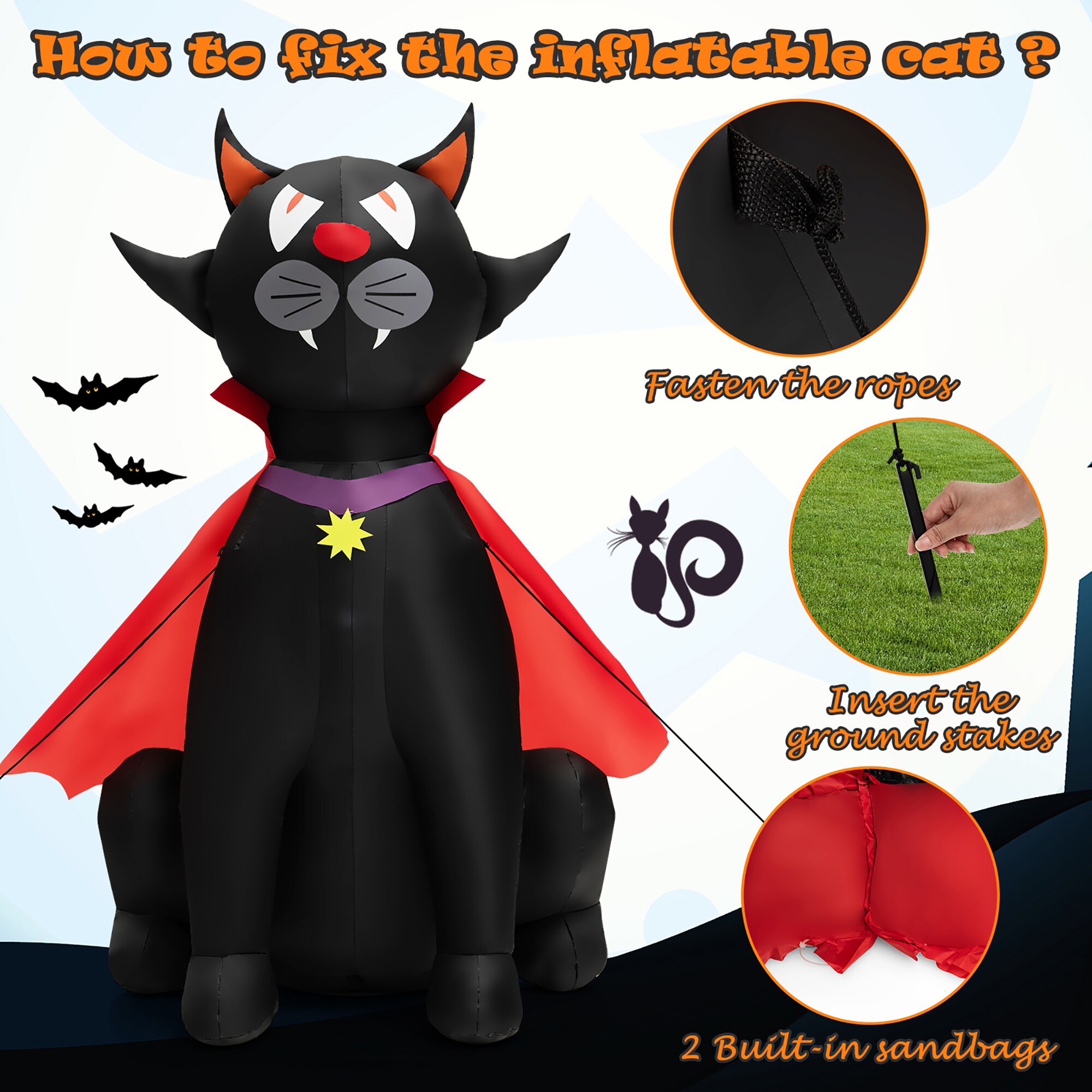 Costway CM24017US Outdoor-Halloween-Decor - View #2