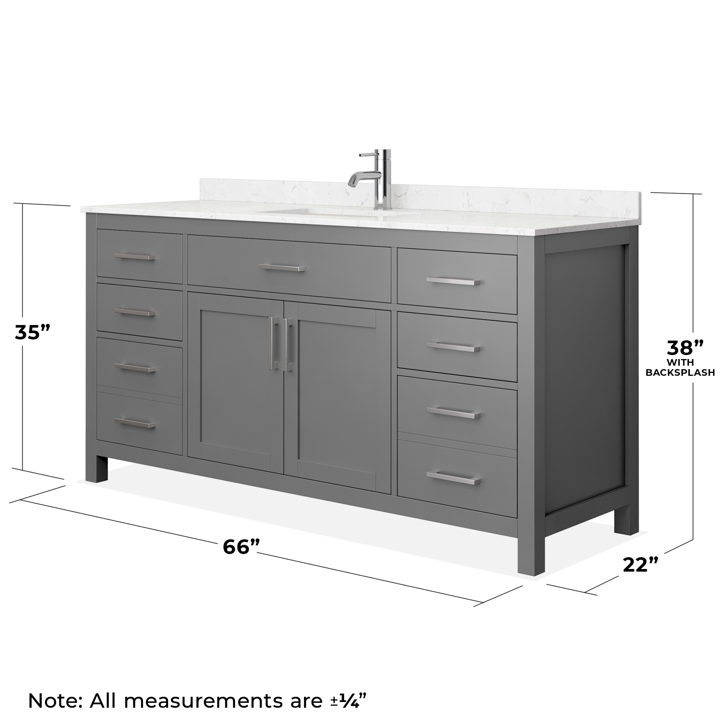 Wyndham Collection WCG242466SKGCCUNSMXX Bath-Vanity-Combo - View #5