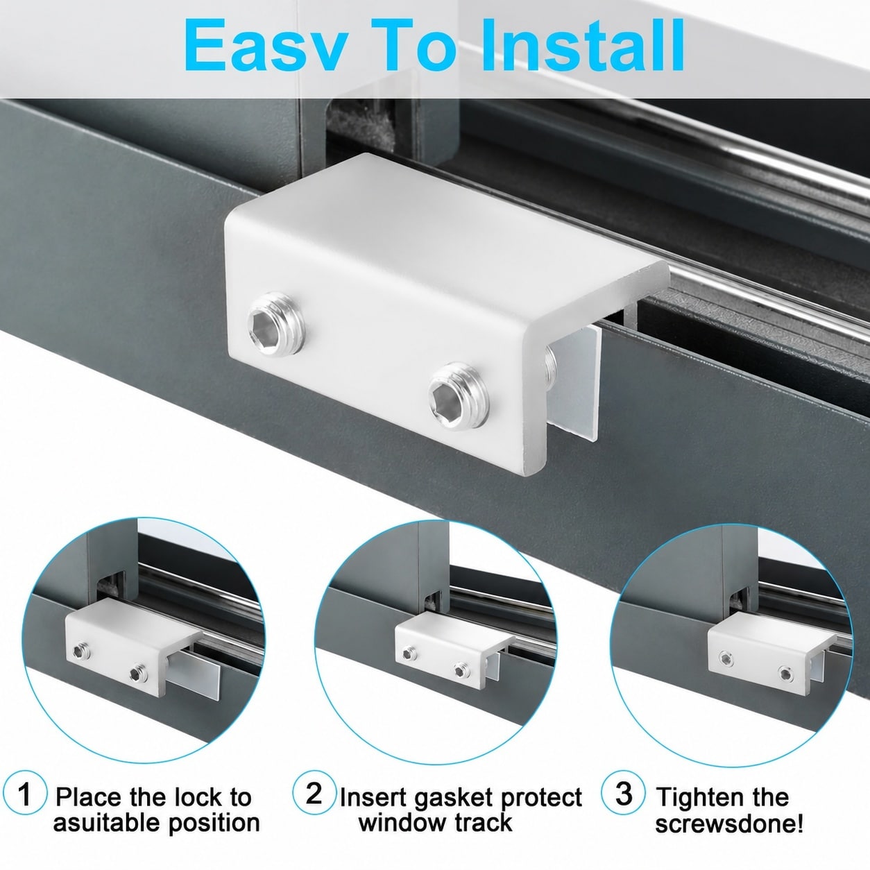 Aoibox LABFB428 Horizontal-Sliding-Window-Sash-Locks - View #3