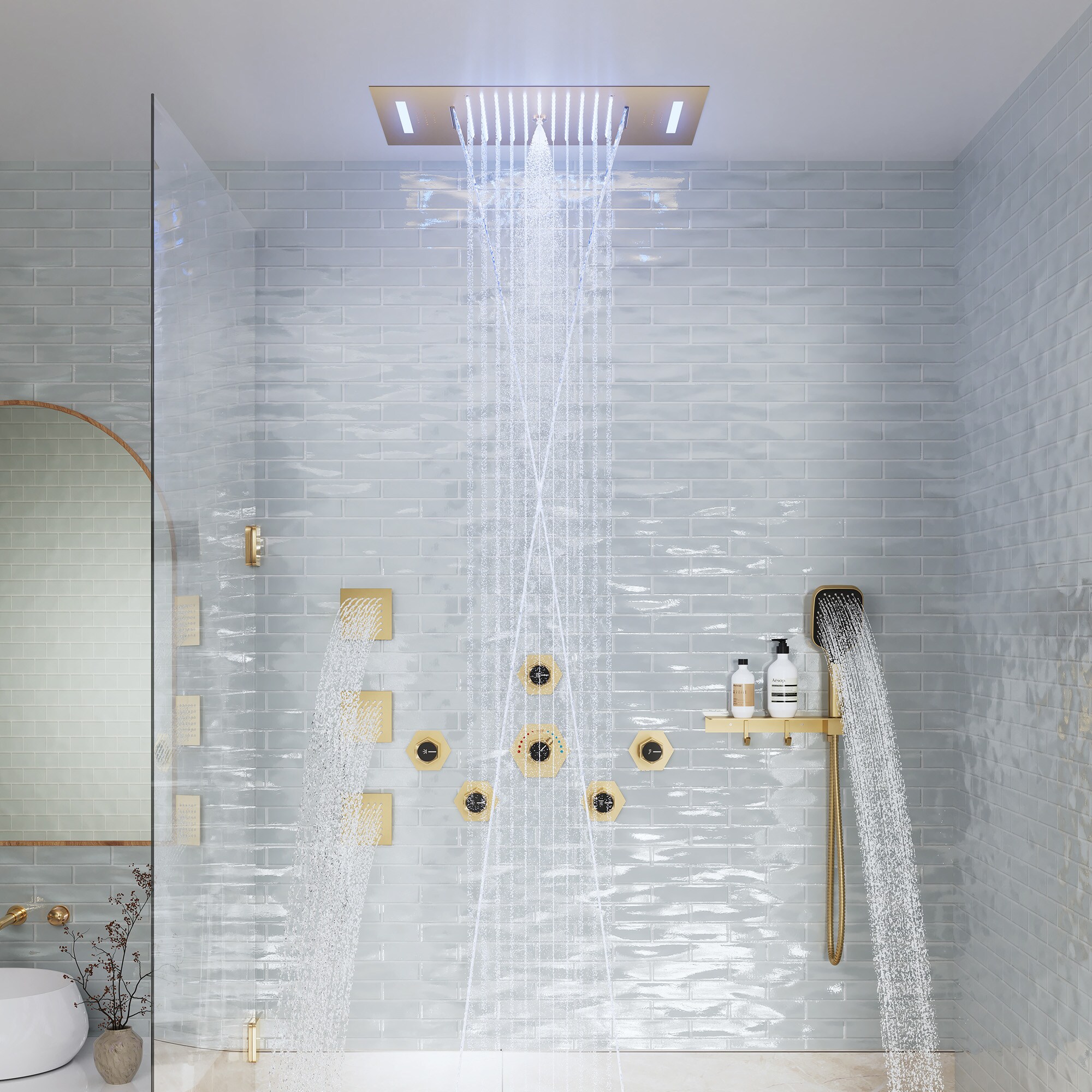 CASAINC KCHS0022-LEDBG Showerhead-Bar-Panels - View #4