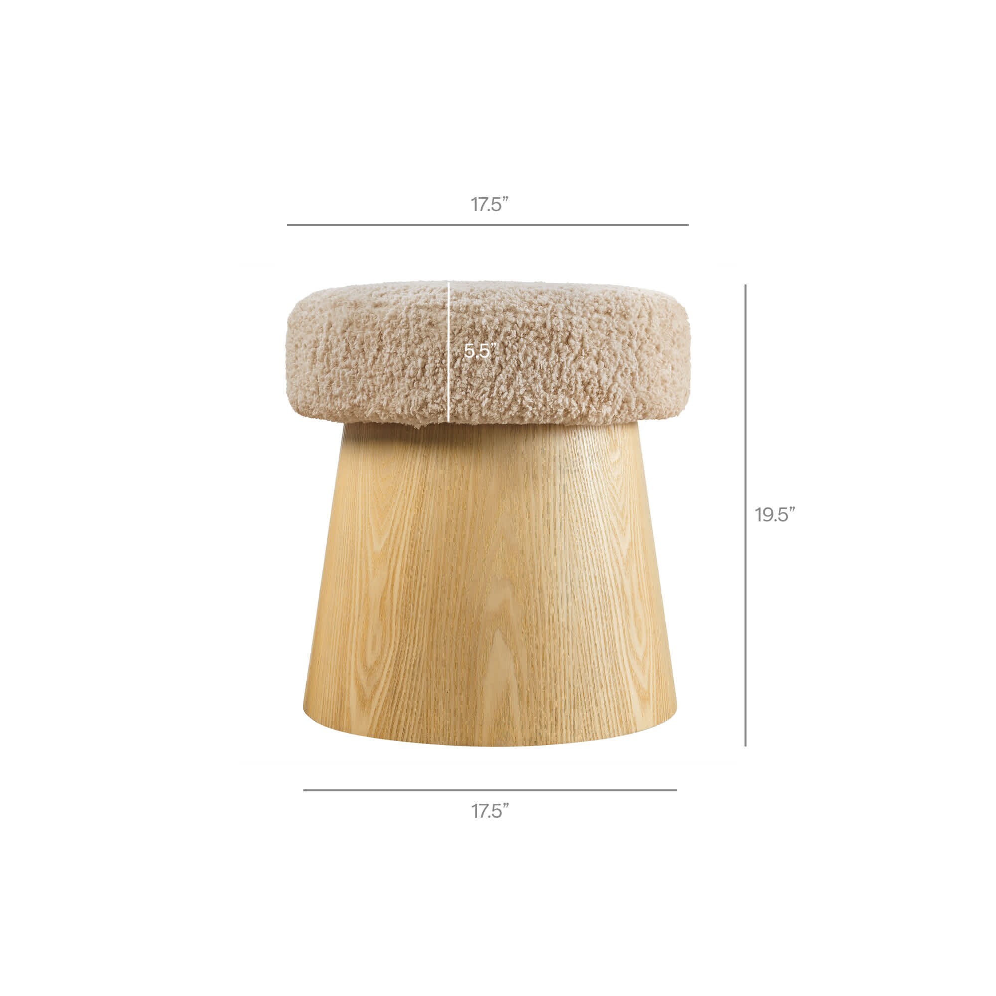 Modway EEI-7493-OAT-OAK Indoor-Ottomans - View #3