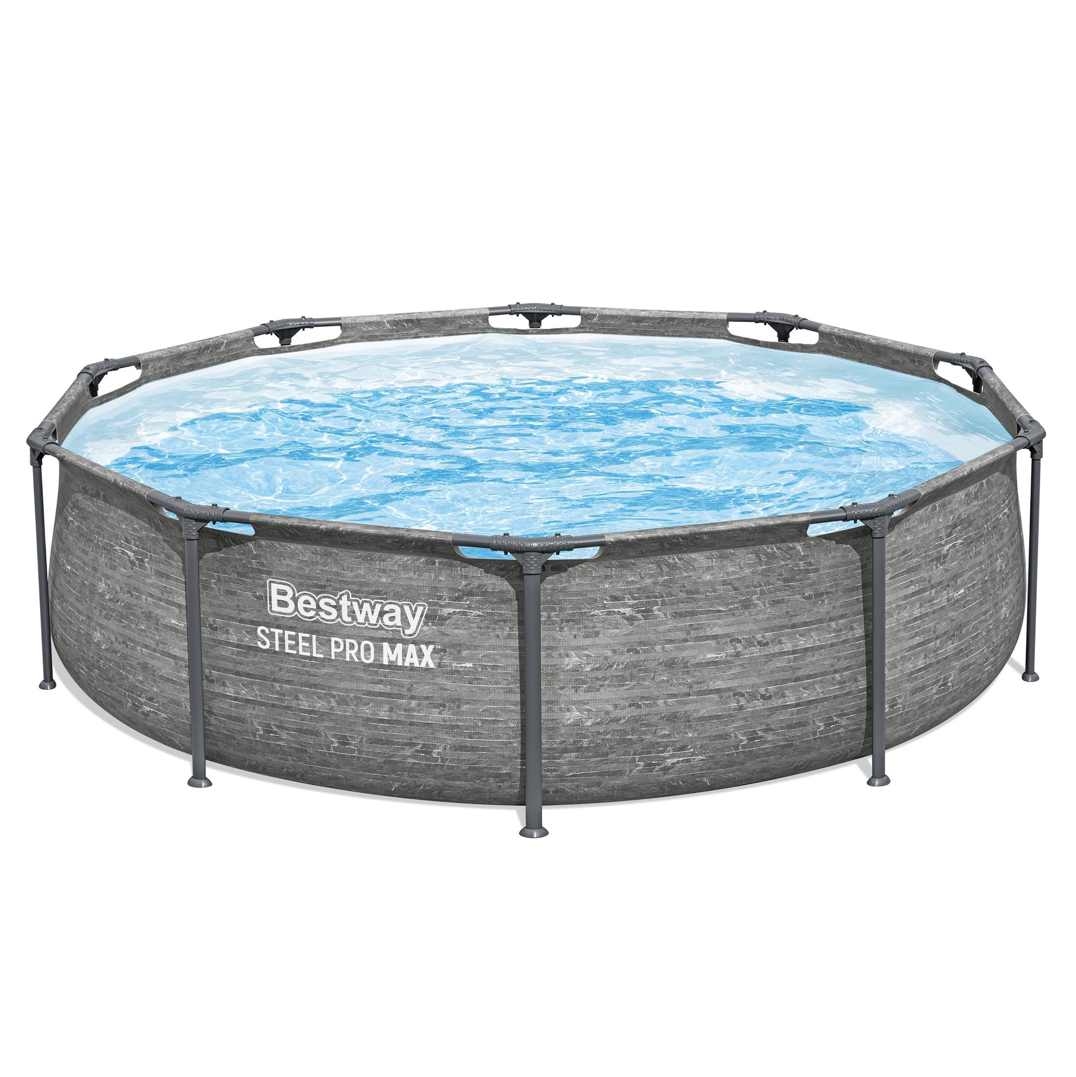 Bestway  Steel Pro MAX 10ft x 30 Inch Above Ground Outdoor Swimming Pool Set