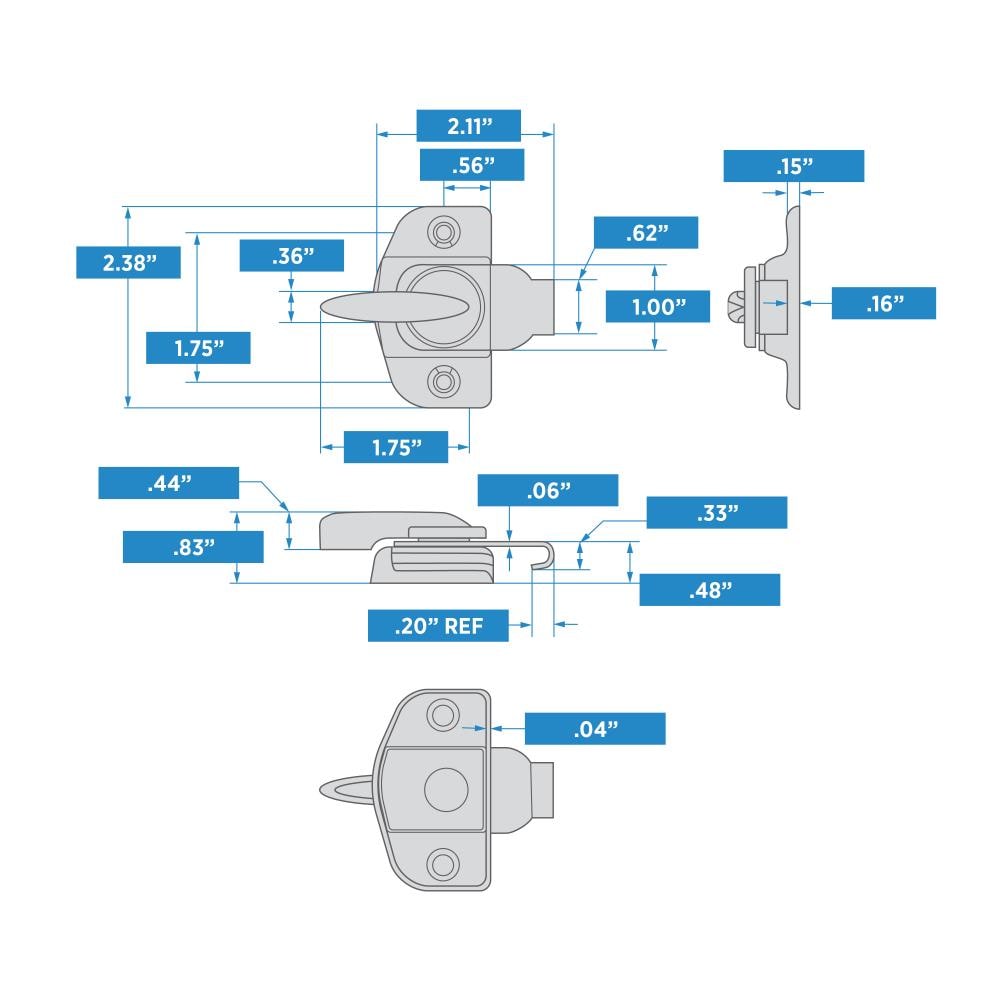 Gatehouse S837-781 Casement-Window-Locks - View #4