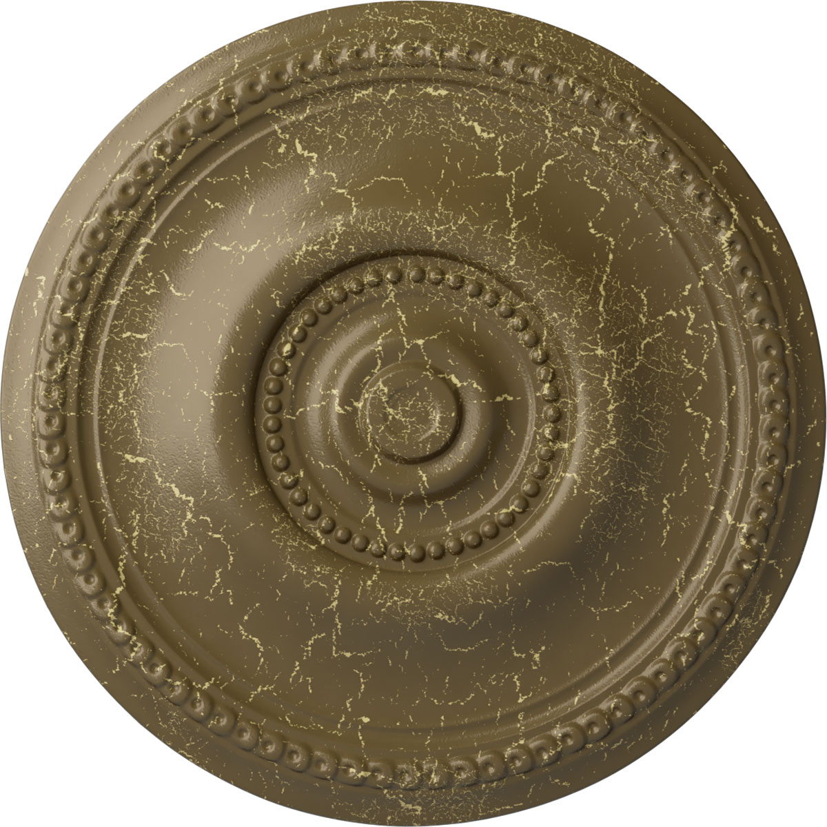 Ekena Millwork CM20BEMMC Raynor 20.625-in W x 20.625-in L Painted Mississippi Mud Crackle Polyurethane Whole Ceiling Medallion
